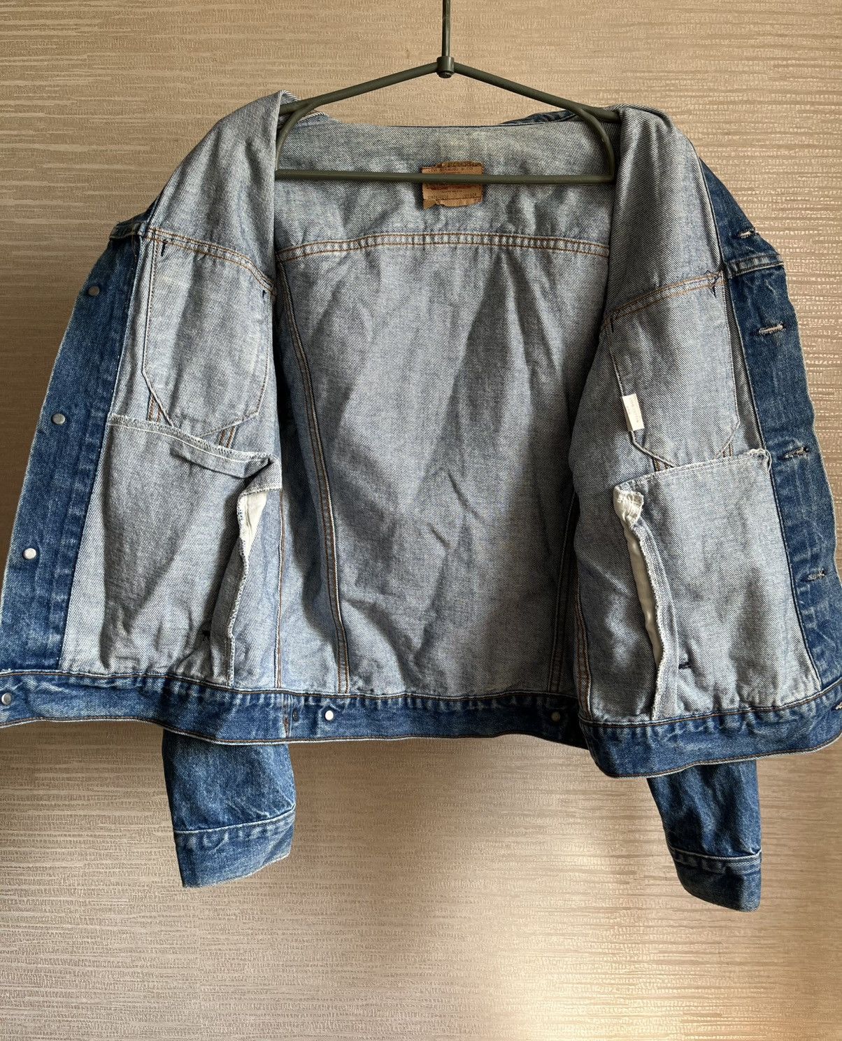 Levi's Vintage Levi's Denim Blue Jean Trucker Jacket Made in USA Size US S / EU 44-46 / 1 - 2 Thumbnail
