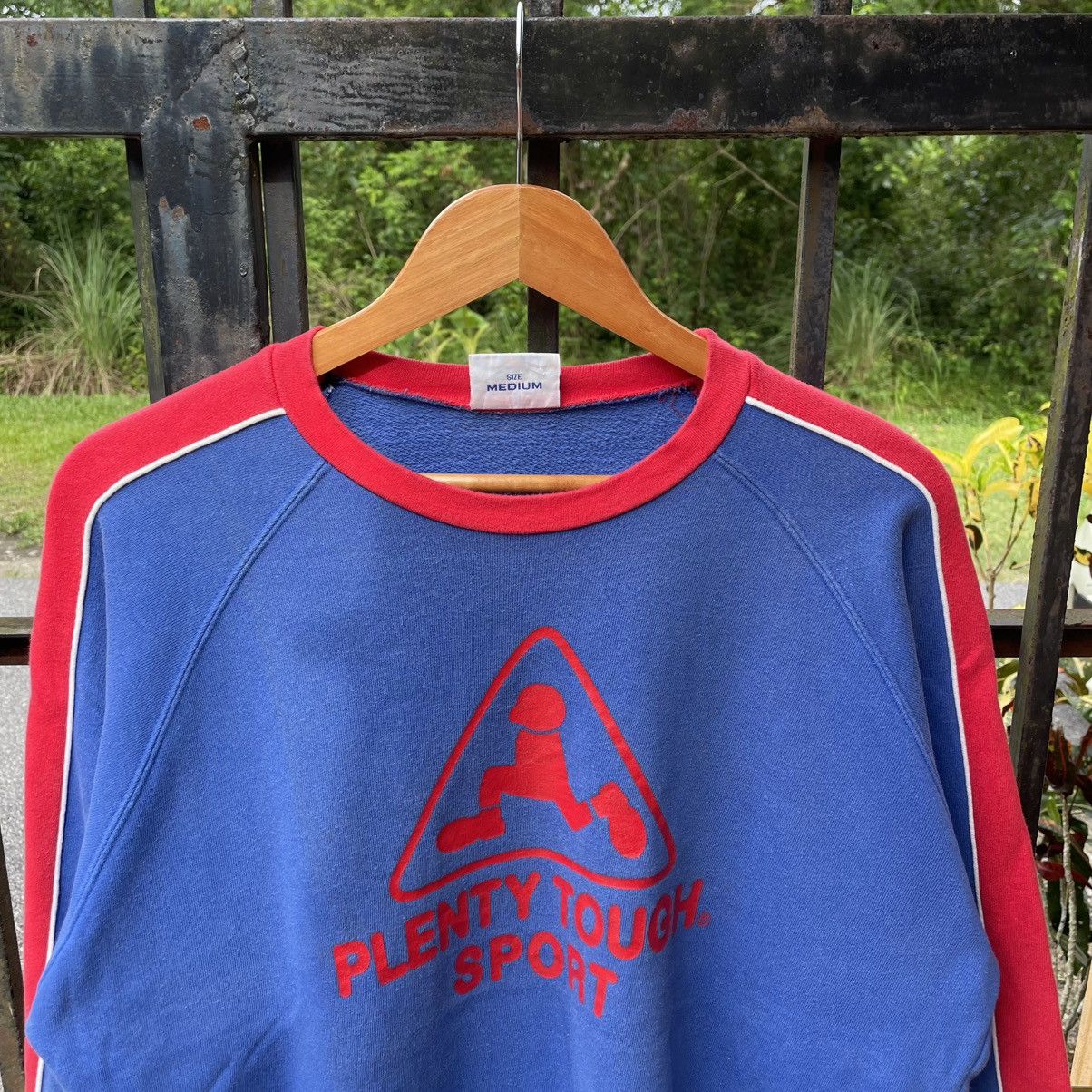 Vintage 🔥Vintage 90s Plenty Tough Sports Big Logo Sweatshirts Size US M / EU 48-50 / 2 - 4 Thumbnail