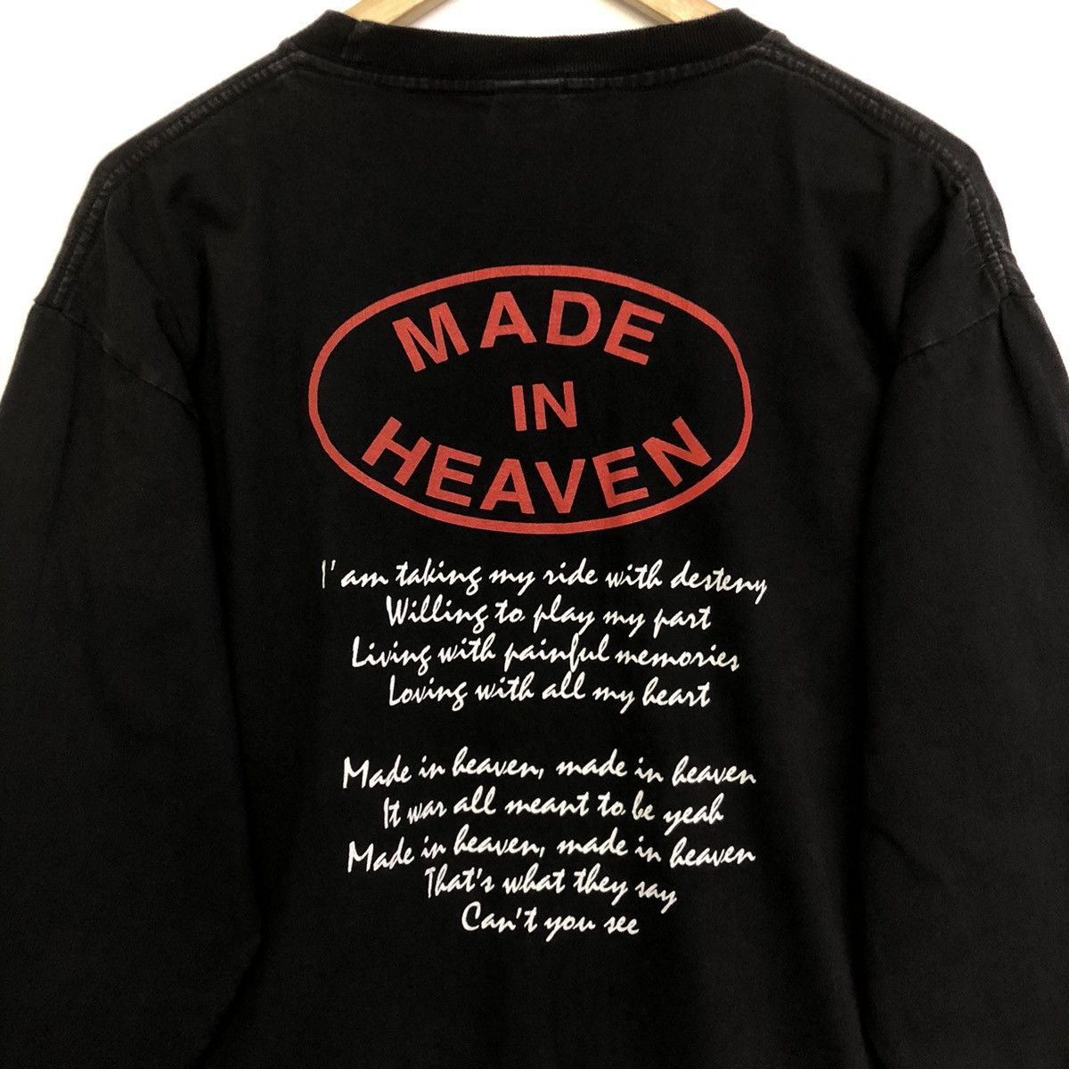 Band Tees Vintage Queen Rock Band Made In Heaven Long Sleeve Tshirt Size US L / EU 52-54 / 3 - 7 Thumbnail