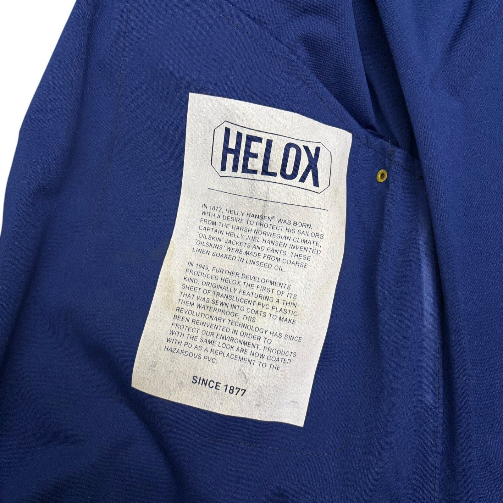 Helly Hansen Waterproof Rain Coat Gorpcore Jacket Medium in Blue, Women's — image 5 of 6