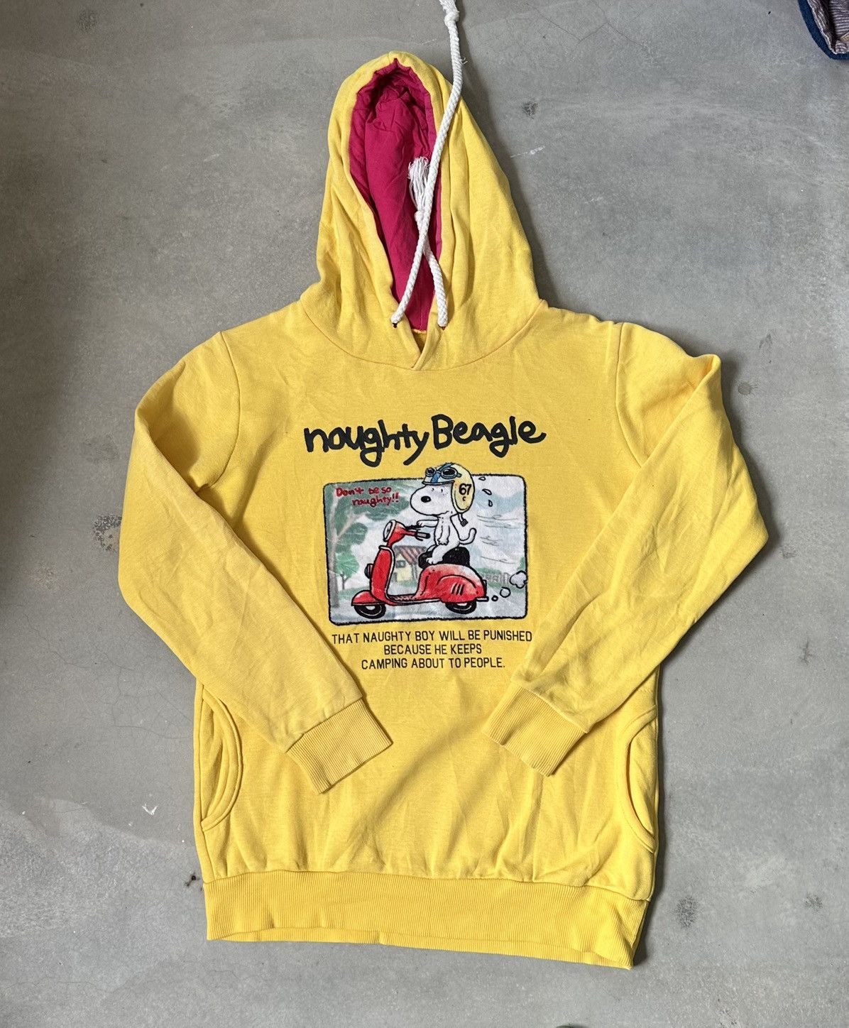 Peanuts VINTAGE NOUGHTY BEAGLE PEANUTS DOUBLE LAYER HOODIE Size US M / EU 48-50 / 2 - 1 Thumbnail