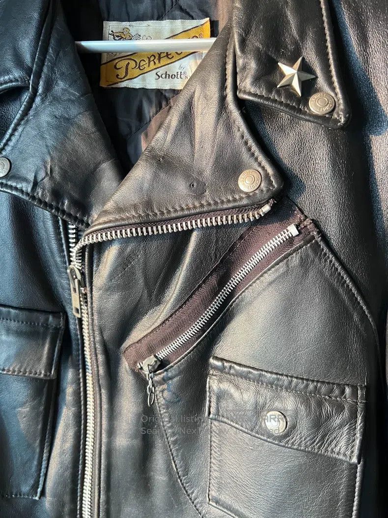 Schott Schott 699 Leather Jacket Size US M / EU 48-50 / 2 - 2 Thumbnail