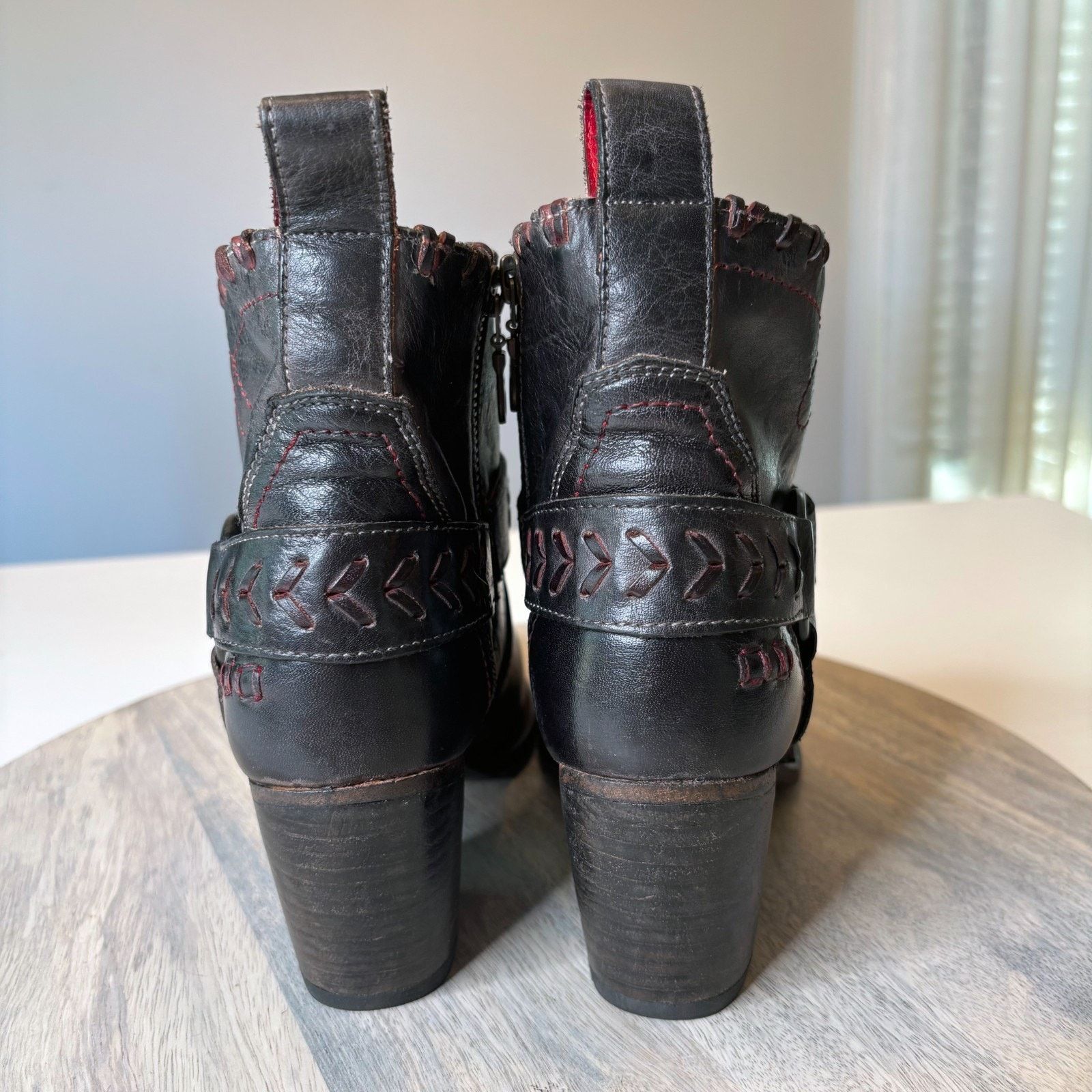 Bed Stu NEW Bed Stu Tania Black Ankle Boots 8.5 Women’s Handmade Size US 8.5 / IT 38.5 - 8 Thumbnail