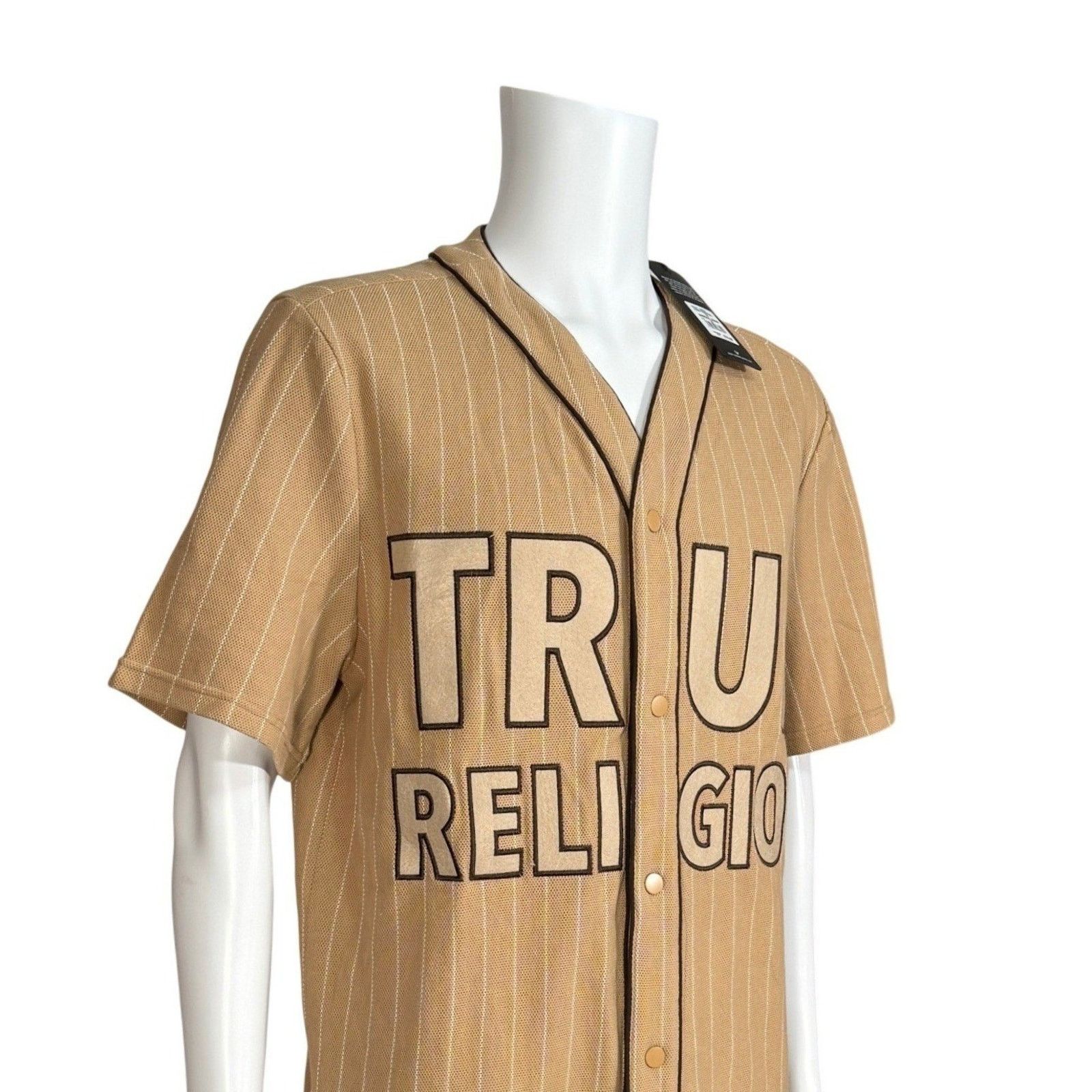True Religion True Religion Mens Baseball Jersey Short Sleeve Button Up M Size US M / EU 48-50 / 2 - 5 Thumbnail