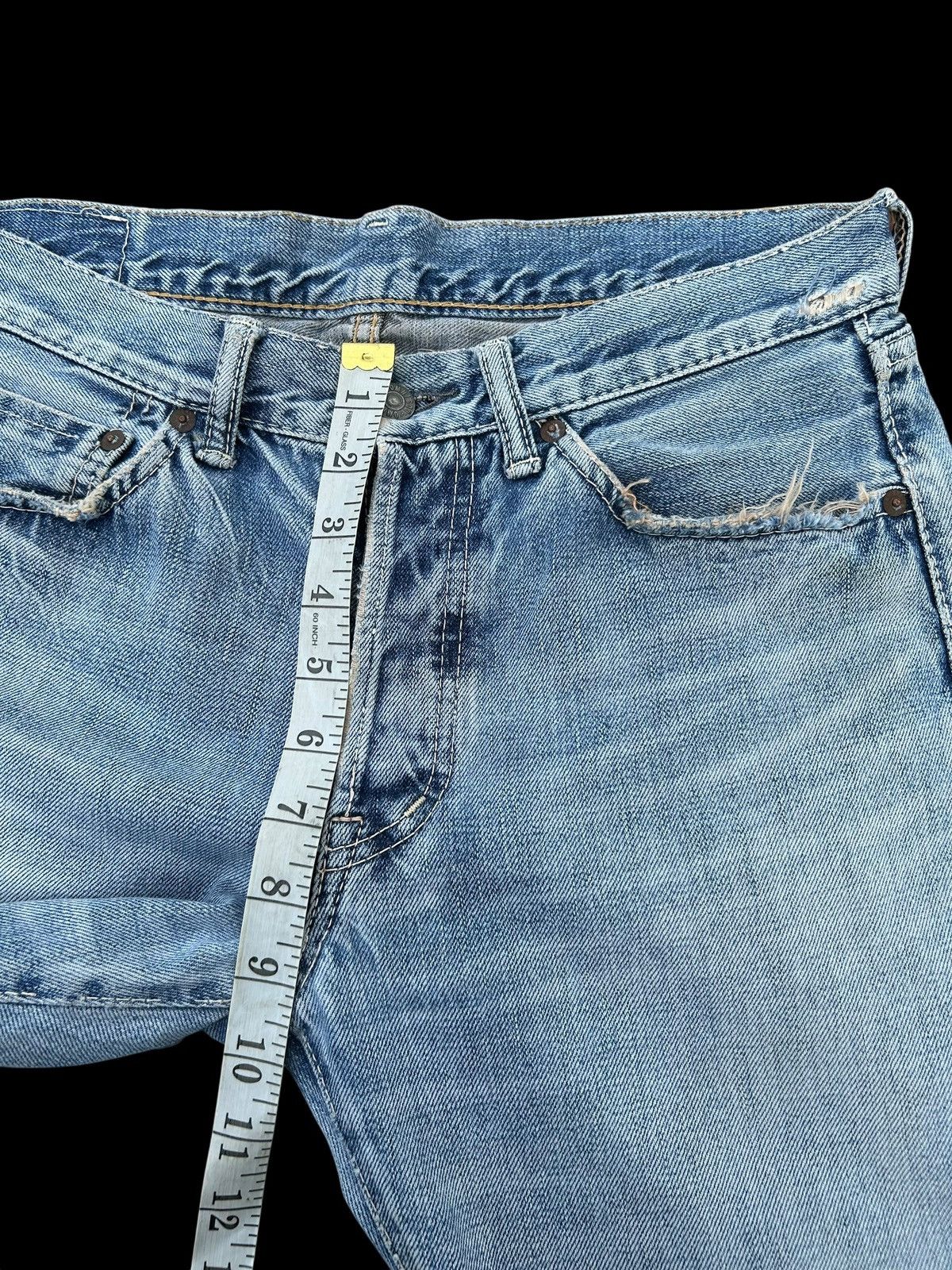Kapital Thrashed Vintage OMNIGOD Selvedge Denim Jeans Size US 31 - 20 Thumbnail
