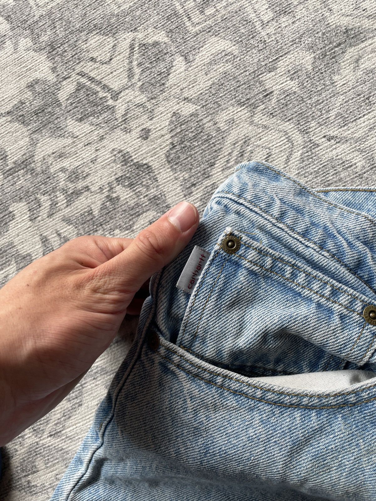 Carhartt Carhartt Vintage Baggy Jeans 90s Wide Avant Garde Japan Y2K Size US 36 / EU 52 - 12 Thumbnail