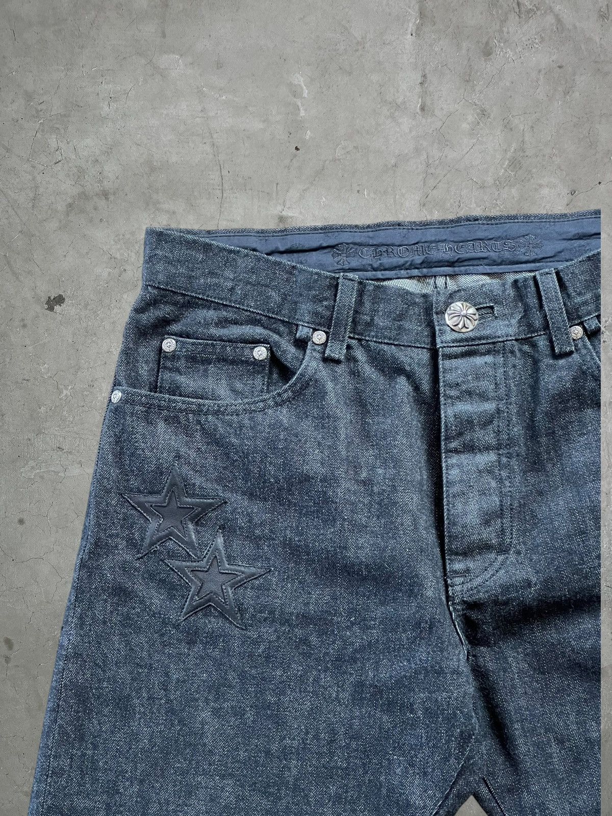 Chrome Hearts Chrome Hearts Star Patch Denim Jeans Size US 33 - 4 Thumbnail