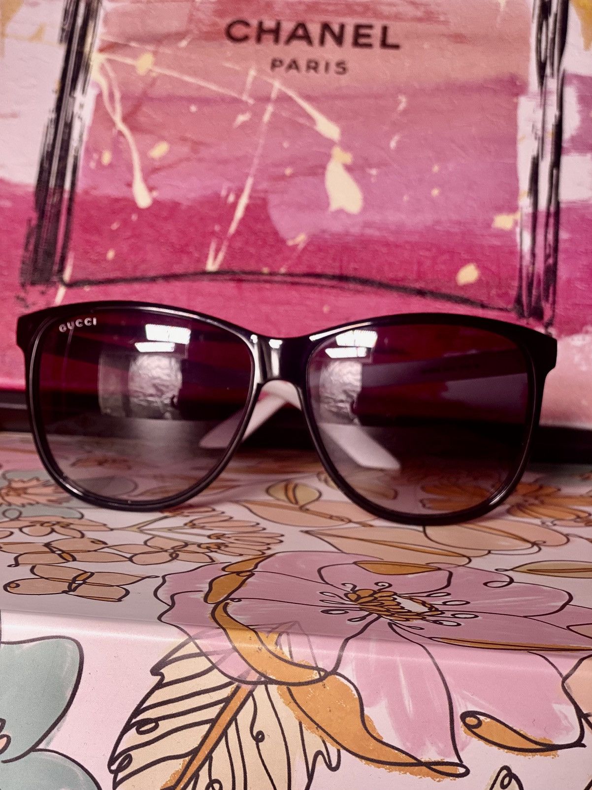 Gucci Gucci Oversized Sunglasses Size ONE SIZE - 1 Thumbnail