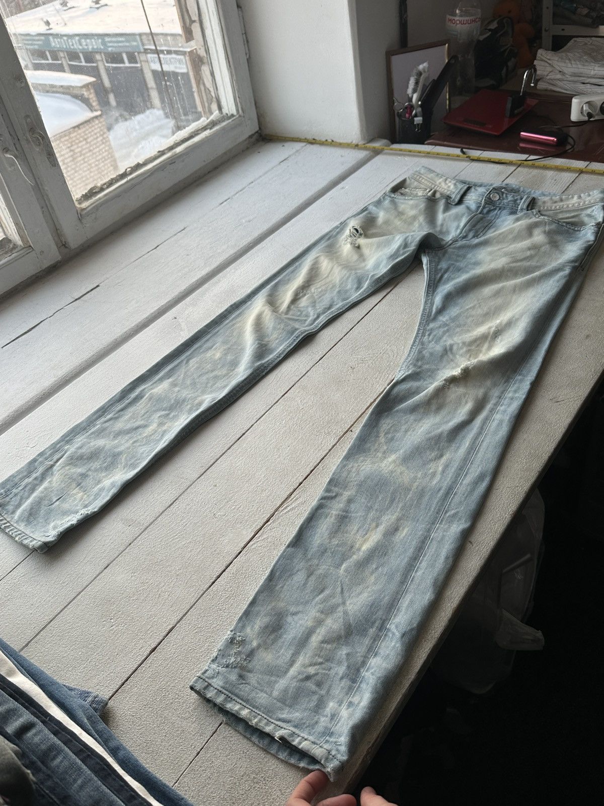 Diesel 🚨 RARE DIESEL MEN DENIM JEANS AVANT GARDE IFSIXWASNINE Y2K Size US 34 / EU 50 - 2 Thumbnail