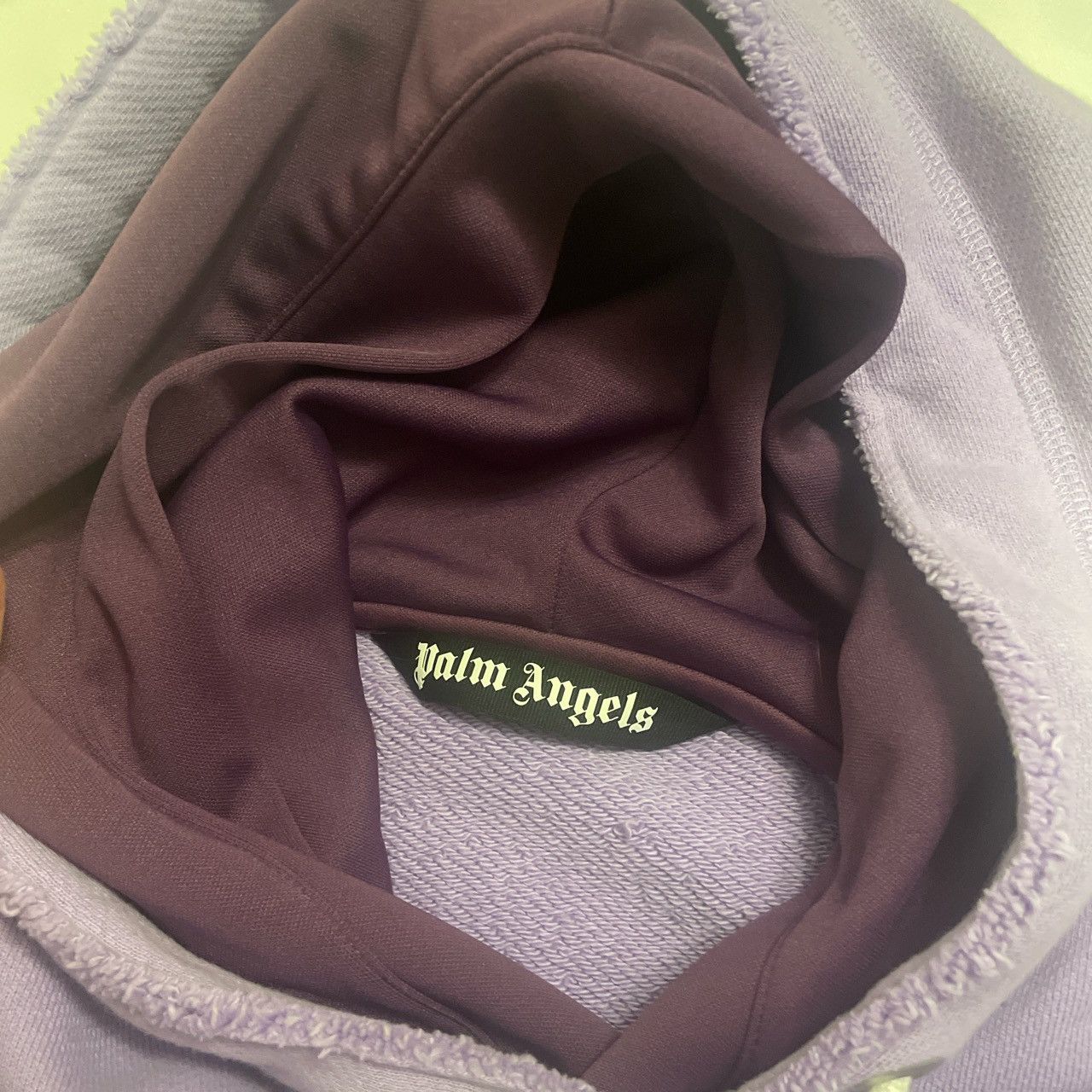 Palm Angels AUTHENTIC PALM ANGELS PURPLE DOUBLE HOODED HOODIE Size US M / EU 48-50 / 2 - 3 Thumbnail