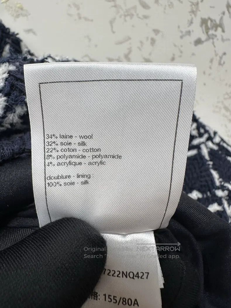 Chanel Chanel 23 Autumn and Winter Preview Series Dark Blue Plaid Size XXS / US 00 / IT 34 - 5 Thumbnail