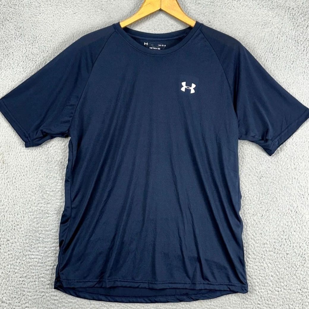 Under Armour Under Armour The Tech Tee Mens T-Shirt Short Sleeve Large Dark Navy +NEW Size US L / EU 52-54 / 3 - 3 Thumbnail