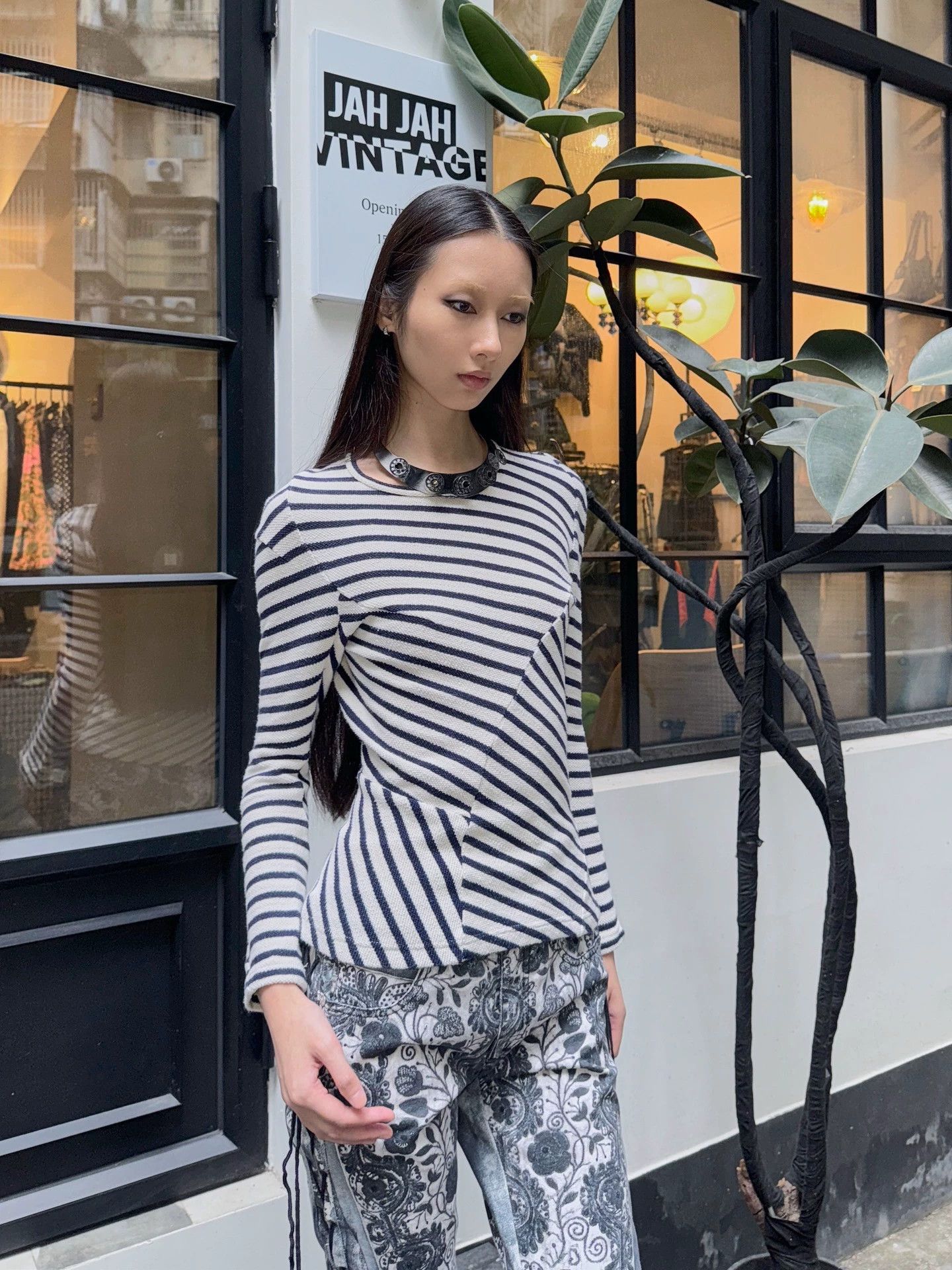 Junya Watanabe Junya Watanabe Stretch Stripe Asym Neck LS WT Top S Size S / US 4 / IT 40 - 5 Thumbnail