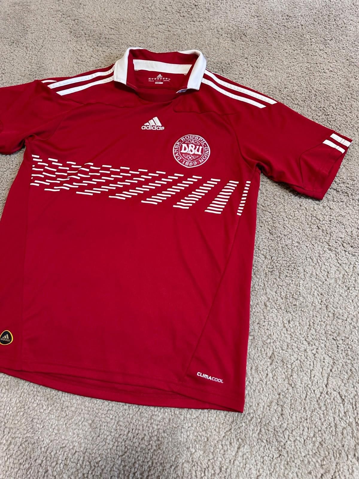 Adidas Denmark Home football shirt 2010 Soccer Adidas Jersey sz S Size US XS / EU 42 / 0 - 3 Thumbnail