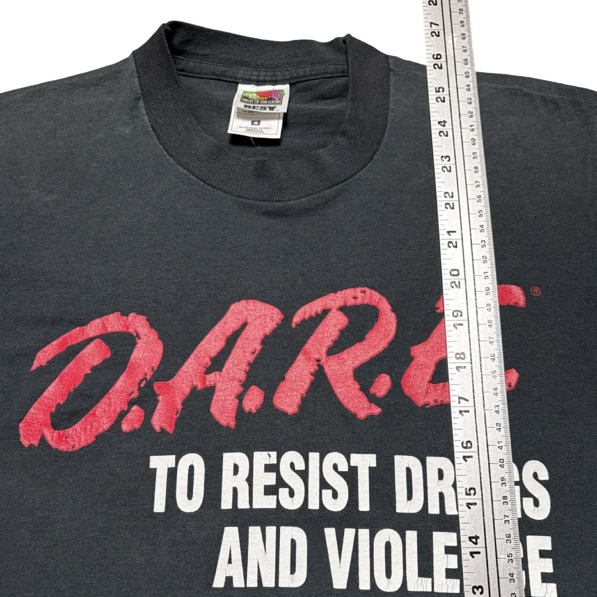 Other Vintage Dare Drugs Violence Faded Black Graphic T Shirt M Size US M / EU 48-50 / 2 - 5 Thumbnail