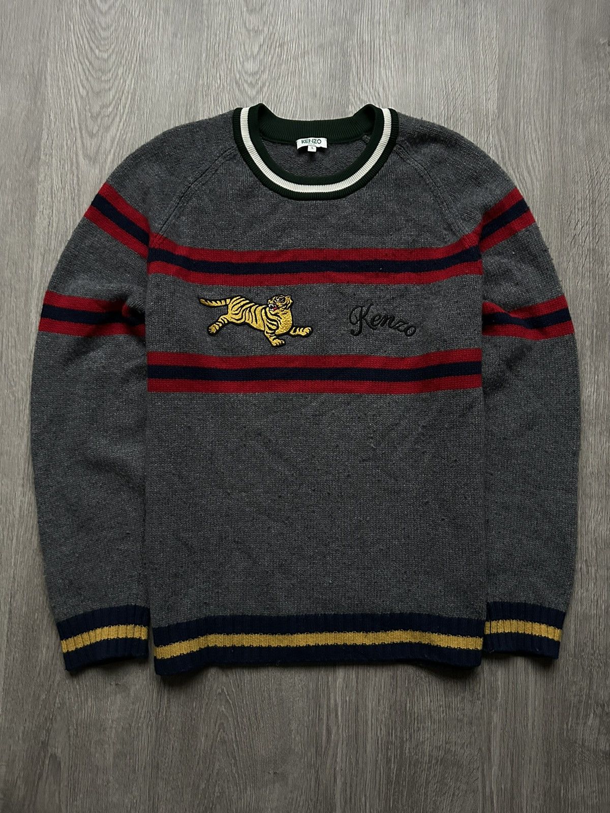 Kenzo × Vintage SWEATER KENZO 🔘 STREETWEAR 🔘 SIZE: L 🔘 RAR ITEM 🔘 Size US L / EU 52-54 / 3 - 1 Thumbnail
