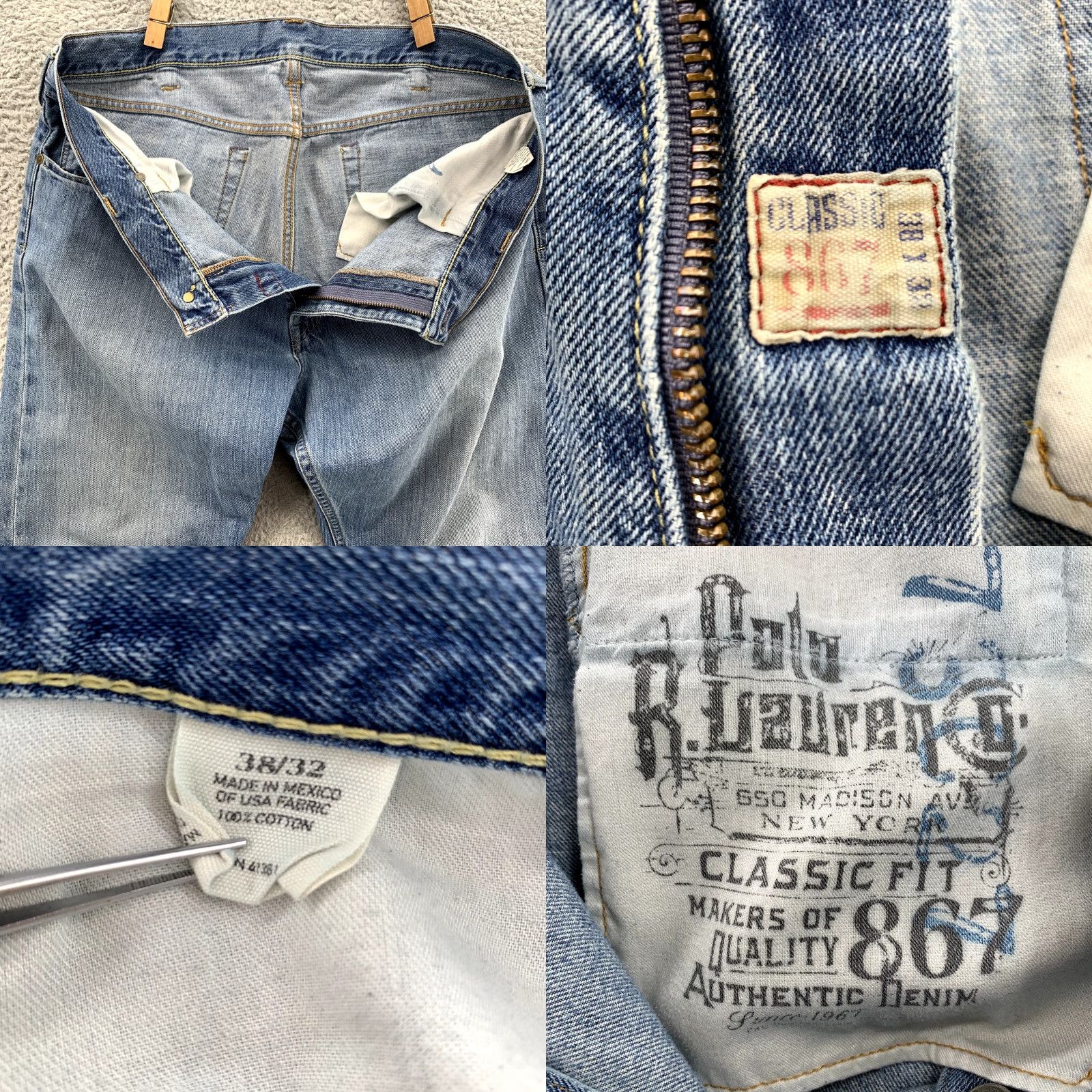 Polo Ralph Lauren Polo Ralph Lauren 867 Jeans Men’s 38x31 Classic 90’s Western USA Workwear Denim Blue Jeans Size US M / EU 48-50 / 2 - 8 Thumbnail