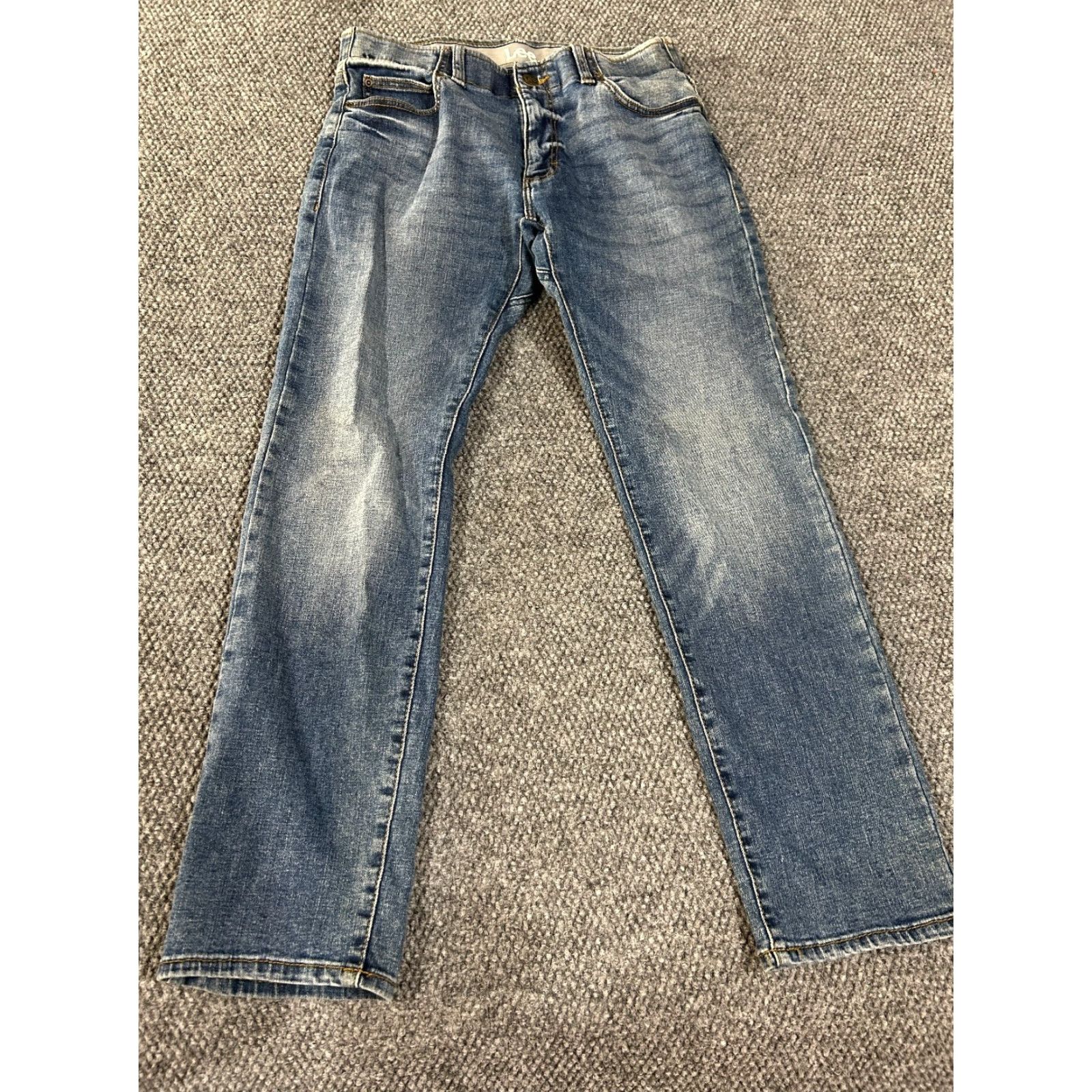 Lee Lee Jeans Mens 31x30 Slim Straight Denim Blue 5-Pocket Regular Cotton Size US 31 - 2 Thumbnail