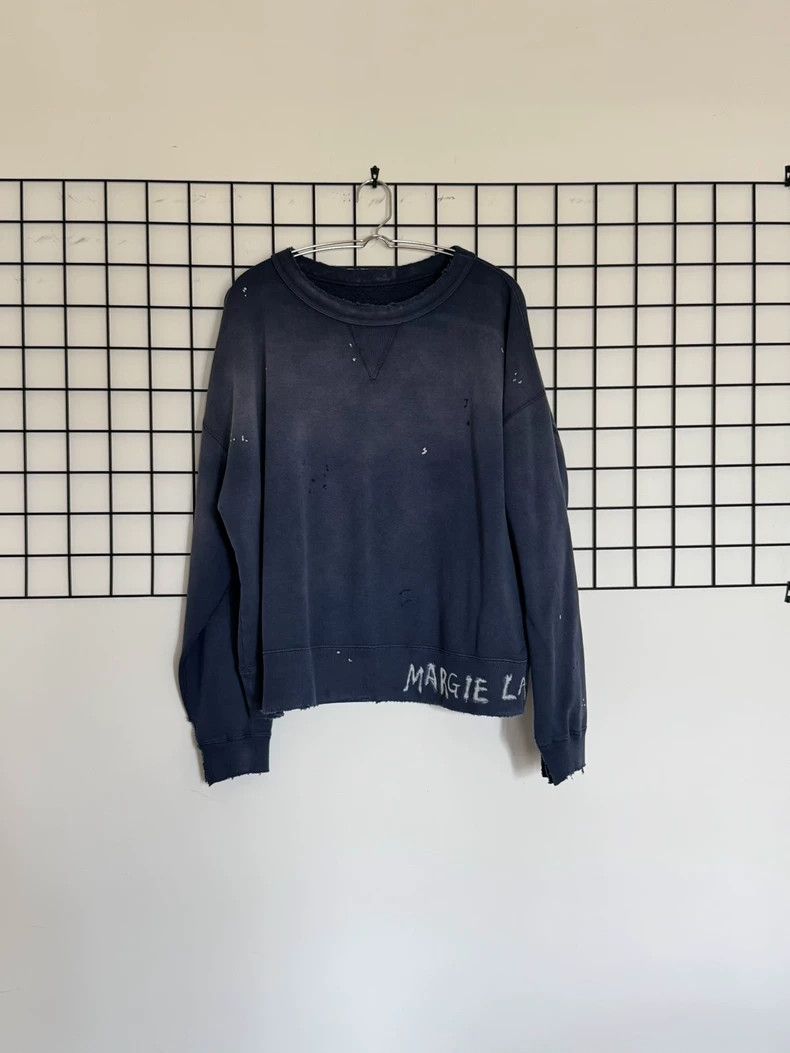 Maison Margiela Splashing ink to destroy the sweatshirt