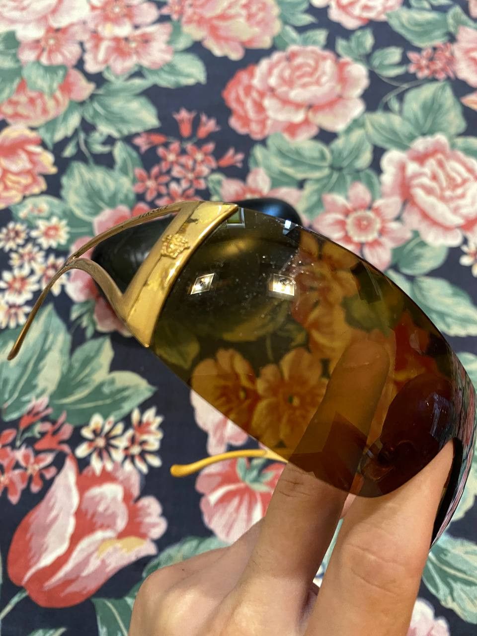 Versace luxury Y2K Sunglasses Versace vintage streetwear Size ONE SIZE - 3 Thumbnail
