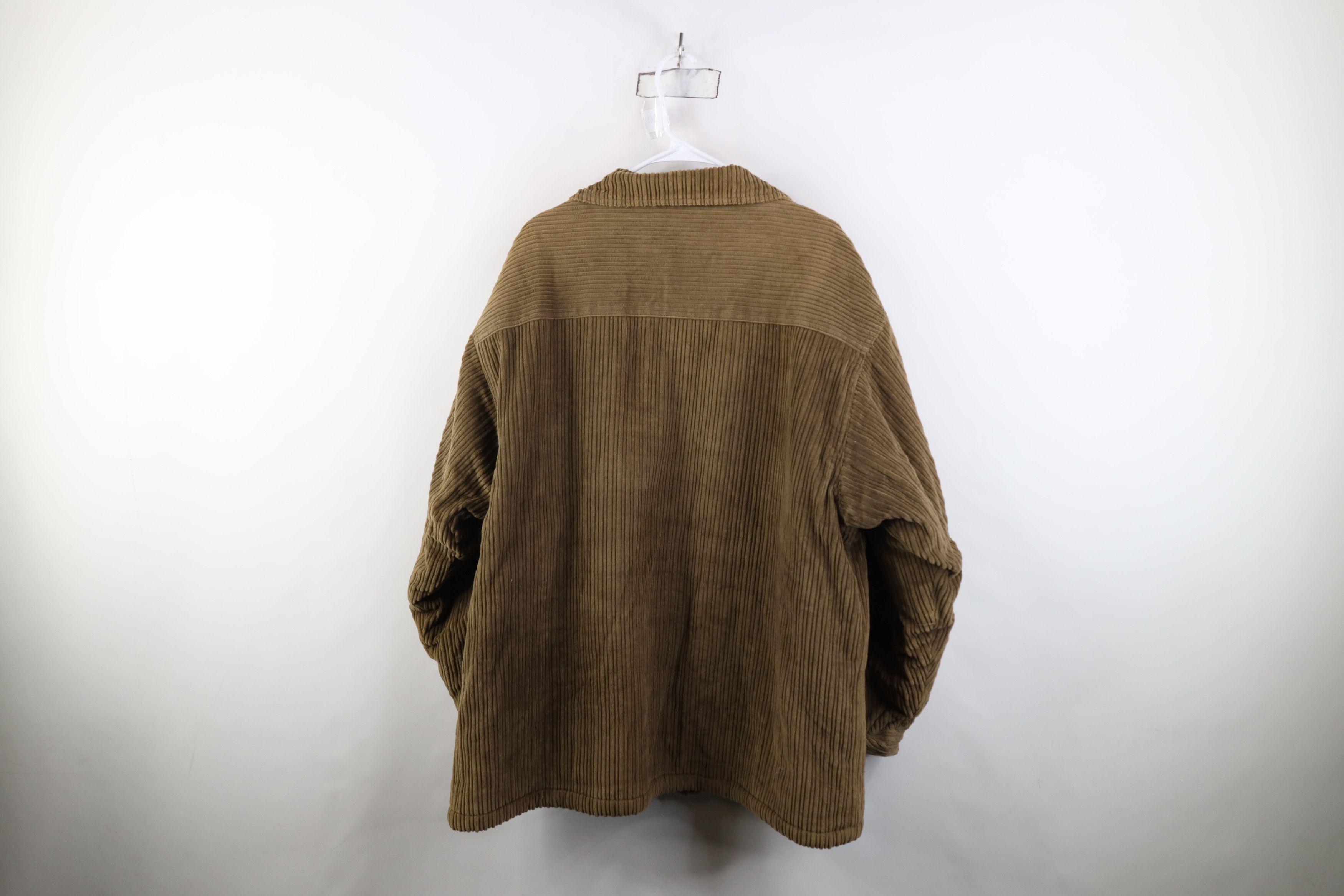 Vintage Vintage 90s Streetwear Pile Fleece Lined Corduroy Jacket Size US XL / EU 56 / 4 - 11 Thumbnail