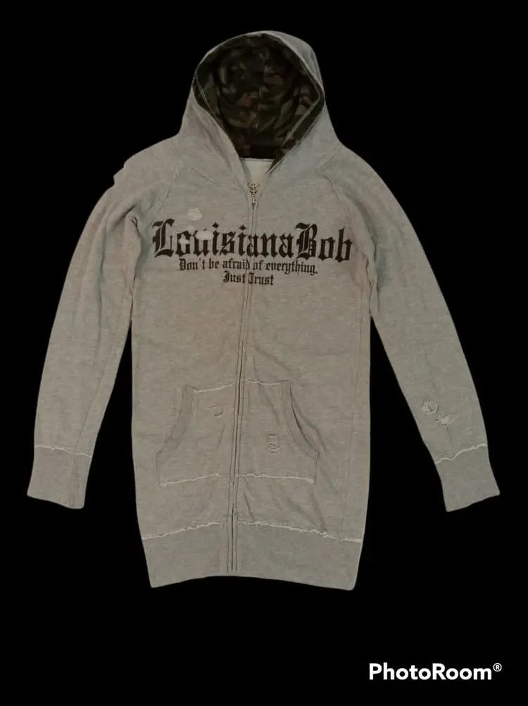 Japanese Brand BONA DEA DISTRESSED DESIGN LONG CAMOO HOODIE SWEATER Size M / US 6-8 / IT 42-44 - 23 Thumbnail