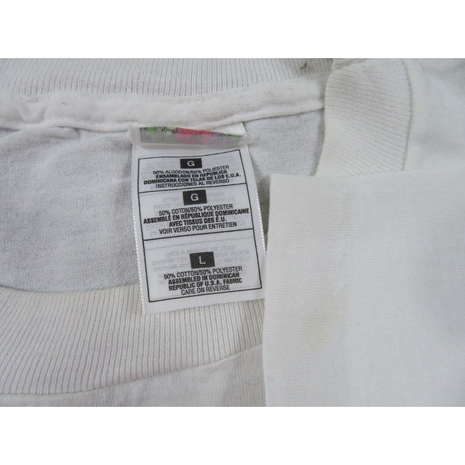 Fruit Of The Loom Memphis Tennessee T-Shirt, Script Writing, White Sz L 1990s Size US L / EU 52-54 / 3 - 4 Thumbnail