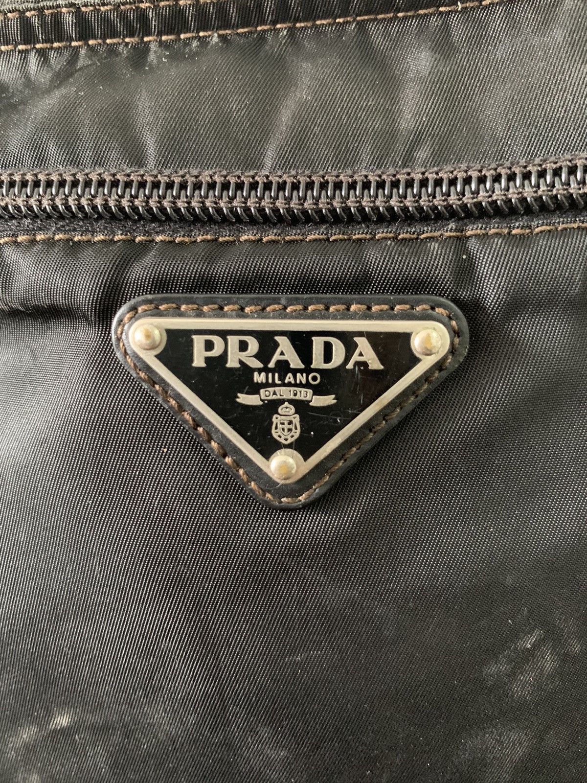 Prada Vintage Prada Black Sling Crossbody Medium Bag Size ONE SIZE - 8 Thumbnail
