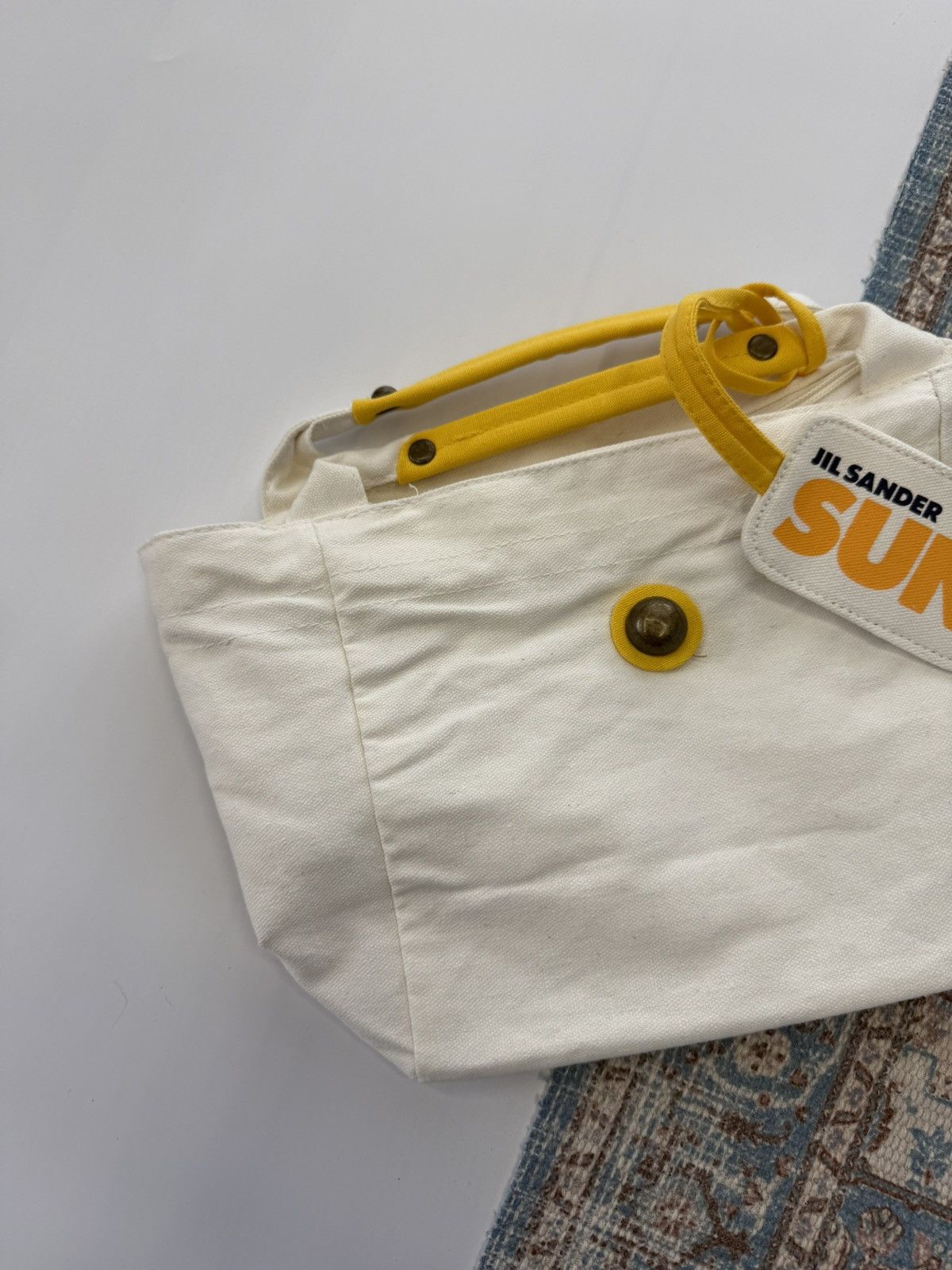 Jil Sander Jil Sander Sun ☀️ Cotton Handle Small Bag Size ONE SIZE - 3 Thumbnail