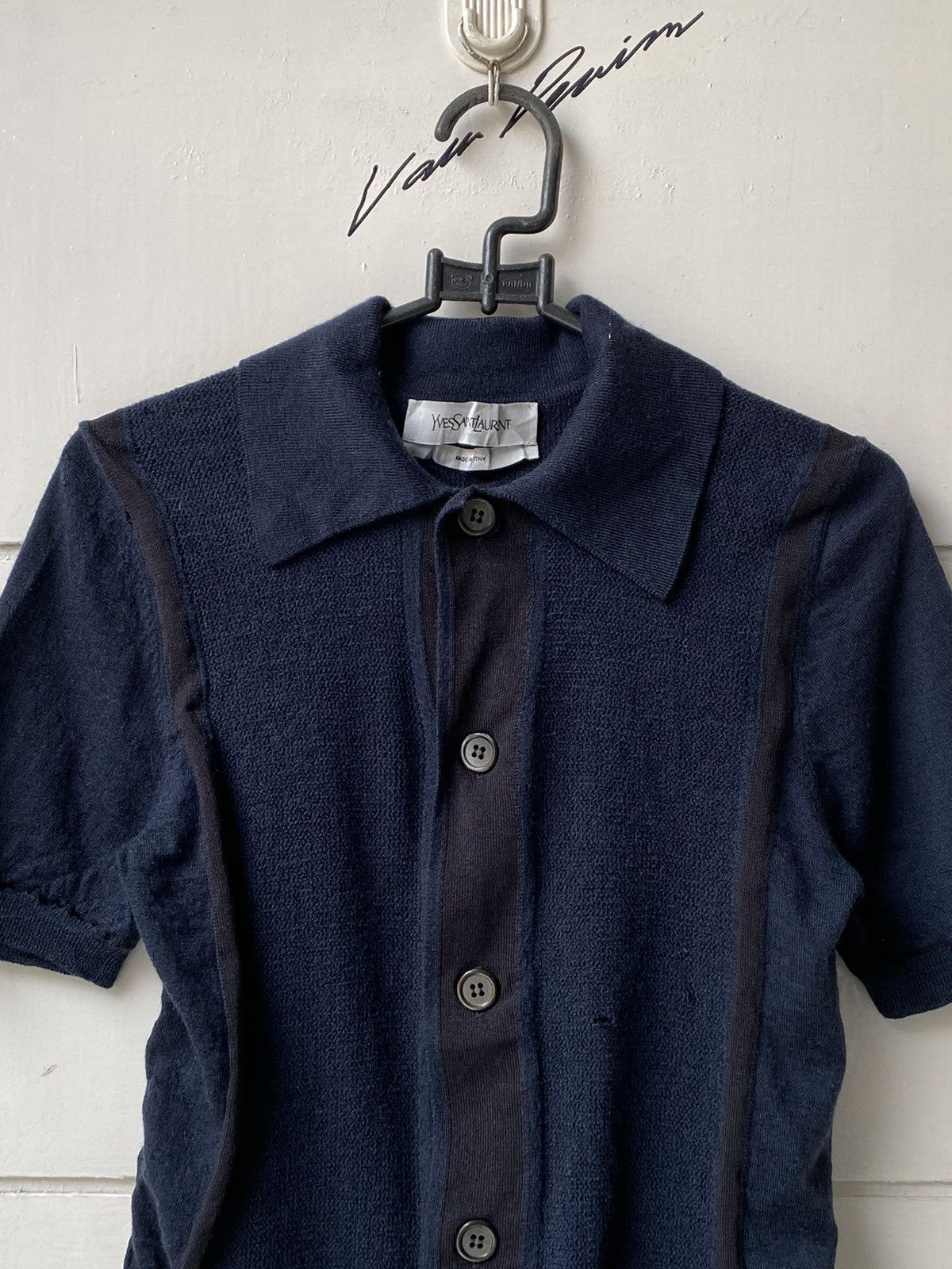 Yves Saint Laurent YSL Yves Saint Laurent Knit Polo Shirt Size M / US 6-8 / IT 42-44 - 3 Thumbnail