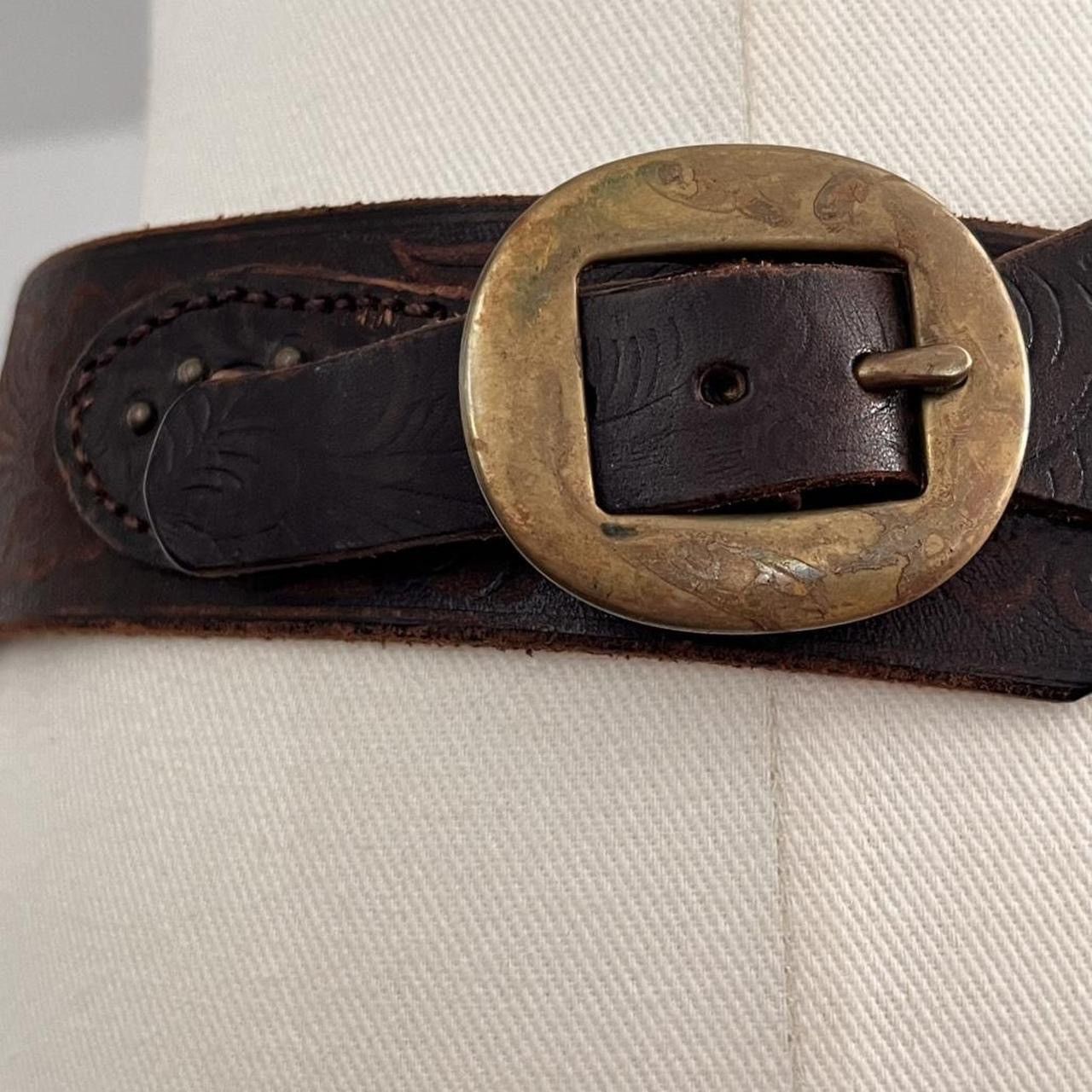 Hollywood Trading Company Hollywood Trading Company brn double buckle ranger belt - 34 Size ONE SIZE - 2 Thumbnail