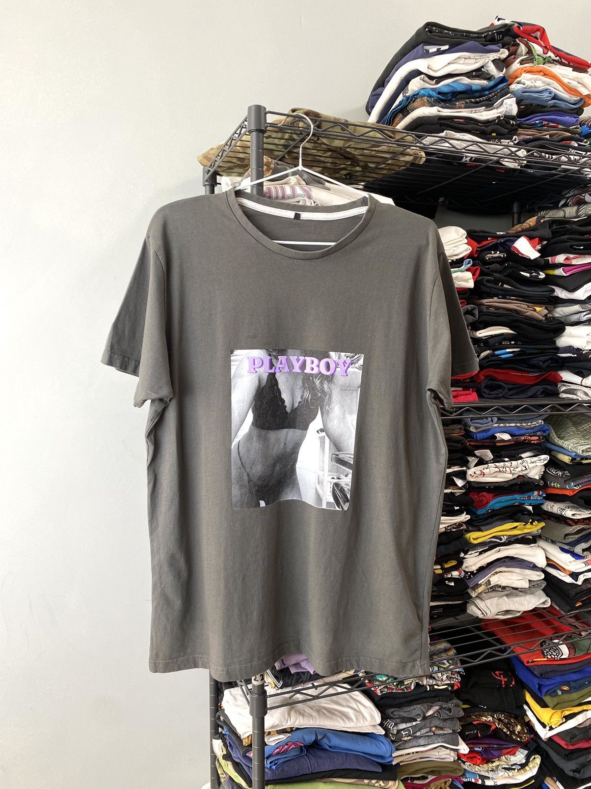 Japanese Brand Vintage Play Boy T Shirt Naked Sexy Girl Print Size US L / EU 52-54 / 3 - 1 Thumbnail
