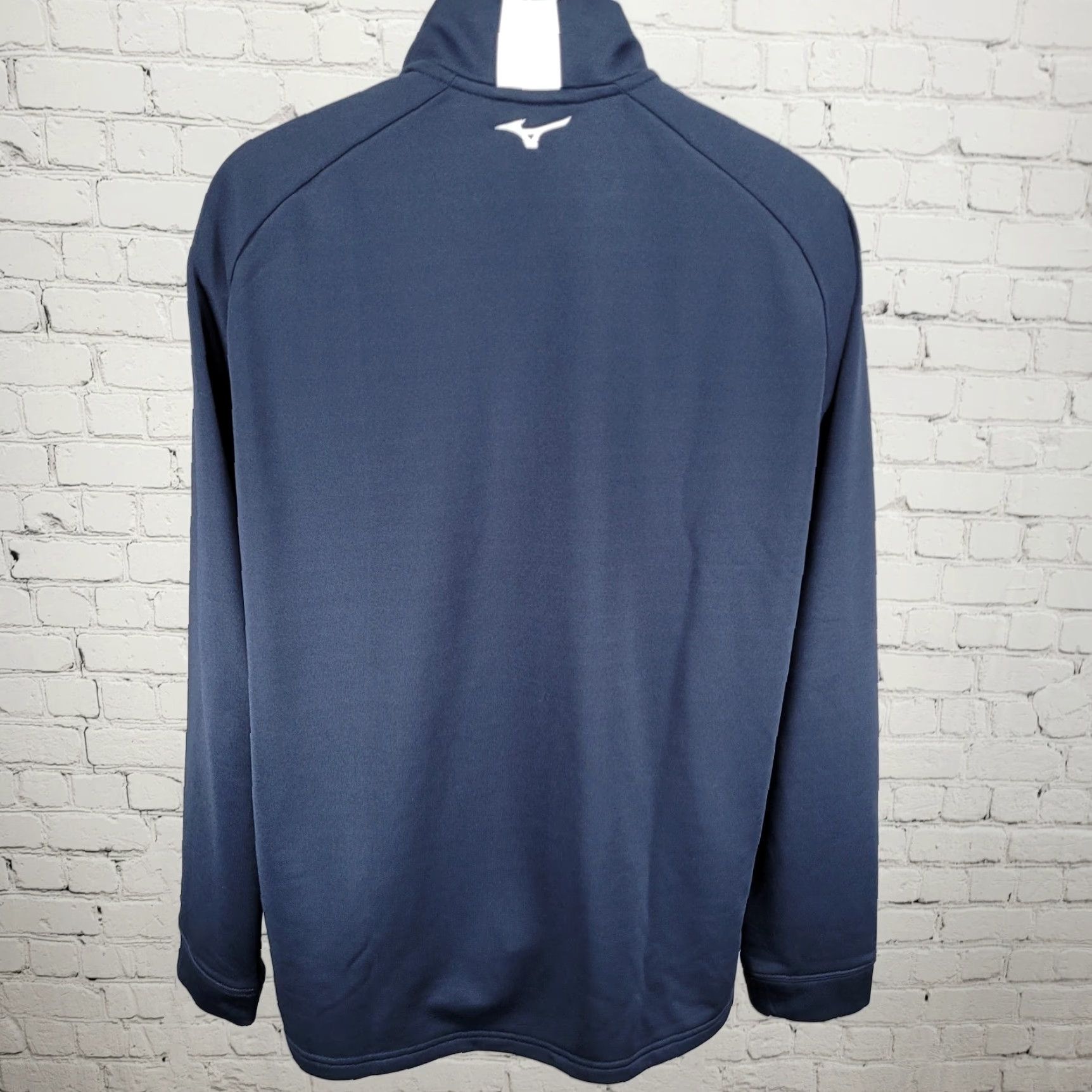 Mizuno Mizuno Golf Limerick Club 1891 Navy Pullover 1/4 Zip Mock Neck Jacket Large L Men Size US L / EU 52-54 / 3 - 2 Thumbnail