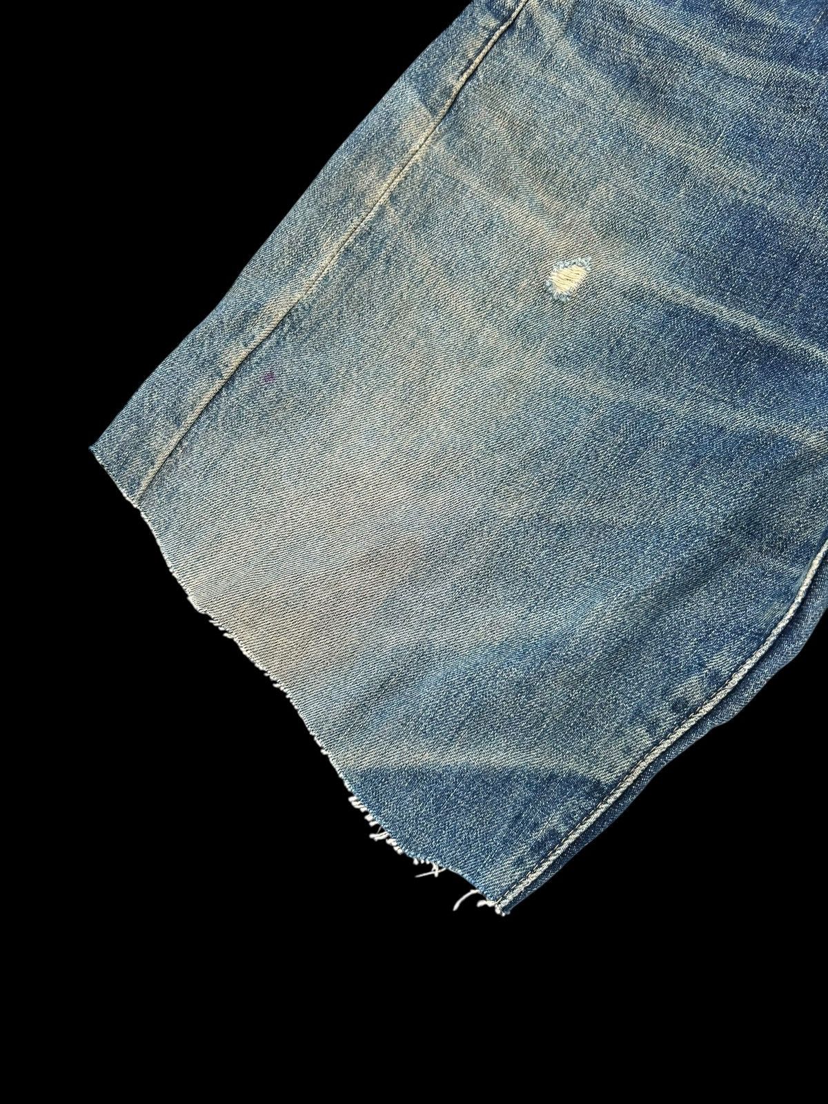 Japanese Brand × Kapital × Vintage Vintage Levis Big E Buckle Back Distressed Short Denim Size US 32 / EU 48 - 8 Thumbnail