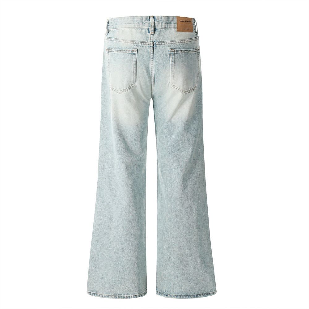 Japanese Brand × Jean Men's all-match loose distressed washed flared jeans Size US 32 / EU 48 - 3 Thumbnail
