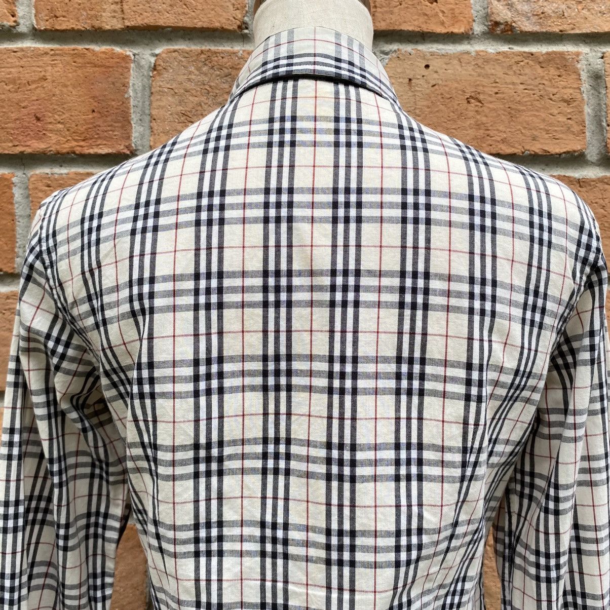 Burberry Burberry White Soft Novacheck Shirt Size S / US 4 / IT 40 - 4 Thumbnail