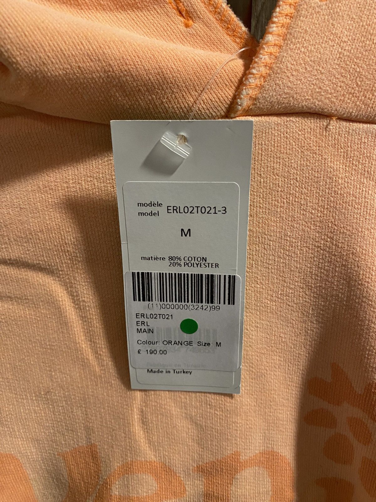 ERL ERL Venice Be Nice Hoodie Orange Size Medium Size US M / EU 48-50 / 2 - 3 Thumbnail