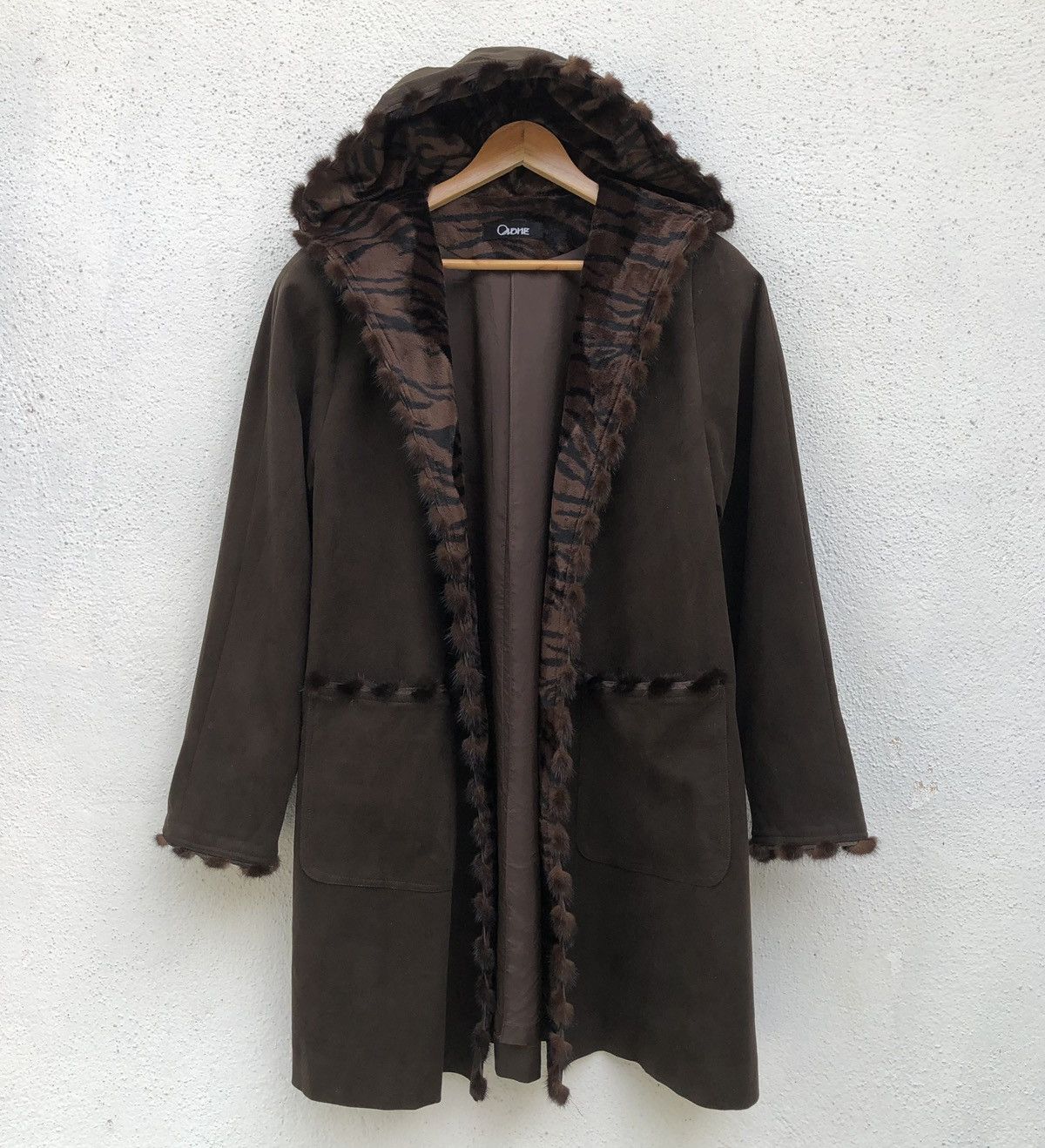 Japanese Brand Lamous Ondine Faux Suede Winter Hoodie Jacket Size XL / US 12-14 / IT 48-50 - 1 Thumbnail