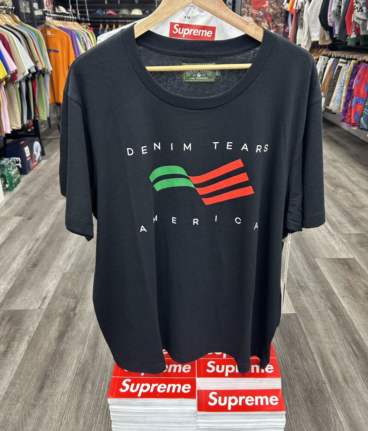 DENIM TEARS Denim Tears x BSTROY T-shirt Size US XXL / EU 58 / 5 - 1 Thumbnail