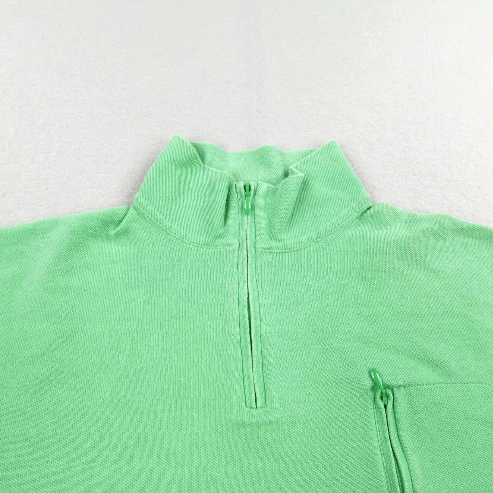 Polo Ralph Lauren VINTAGE Ralph Lauren Polo Shirt Mens Large Green 1/4 Zip Pullover Golf Activewear Size US L / EU 52-54 / 3 - 2 Thumbnail