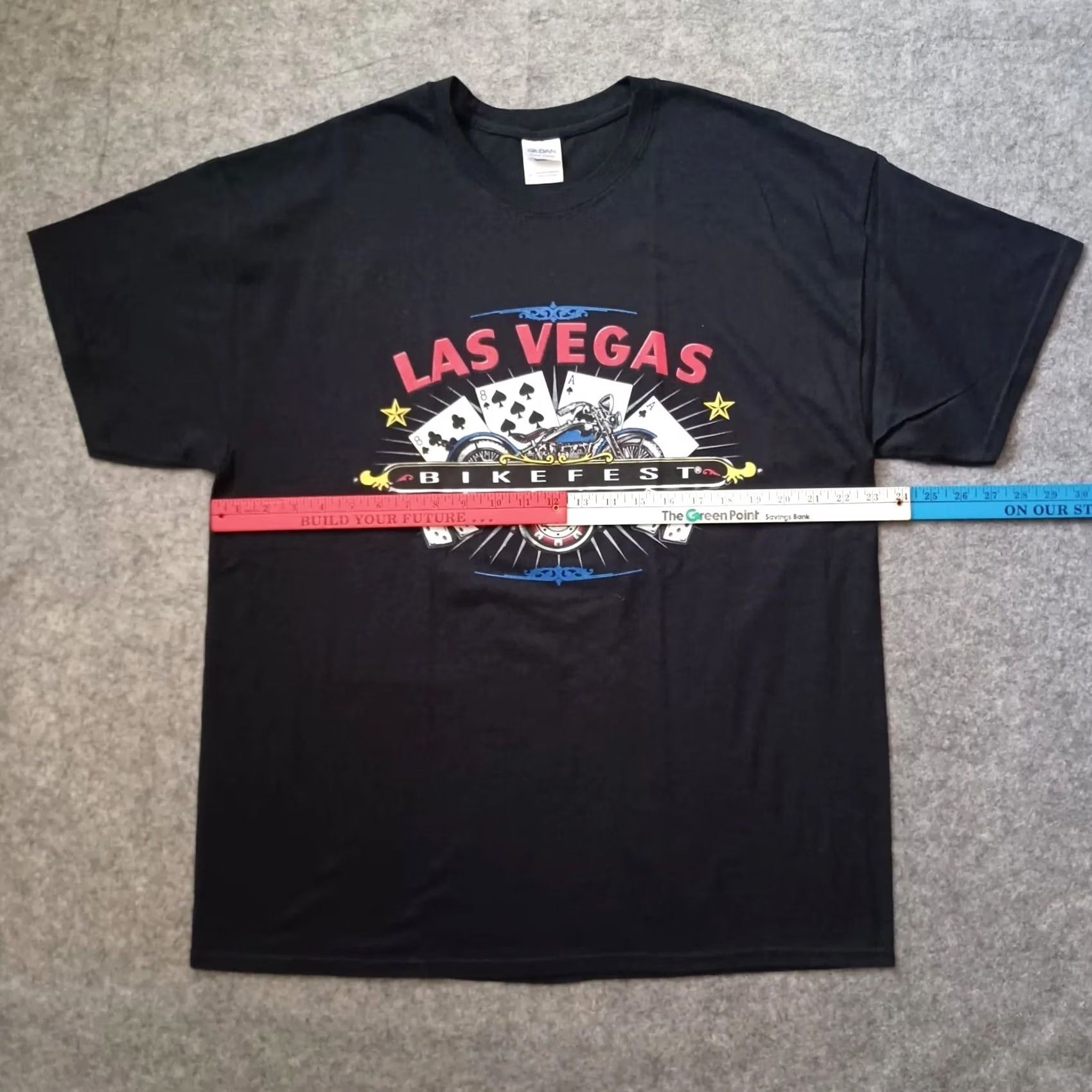 Gildan Gildan Heavy Cotton Las Vegas Bike Fest T Shirt Mens XL Black Double-Sided 2013 Motorcycle Rally Biker City Classic Garden Accessories? Size US XL / EU 56 / 4 - 4 Thumbnail