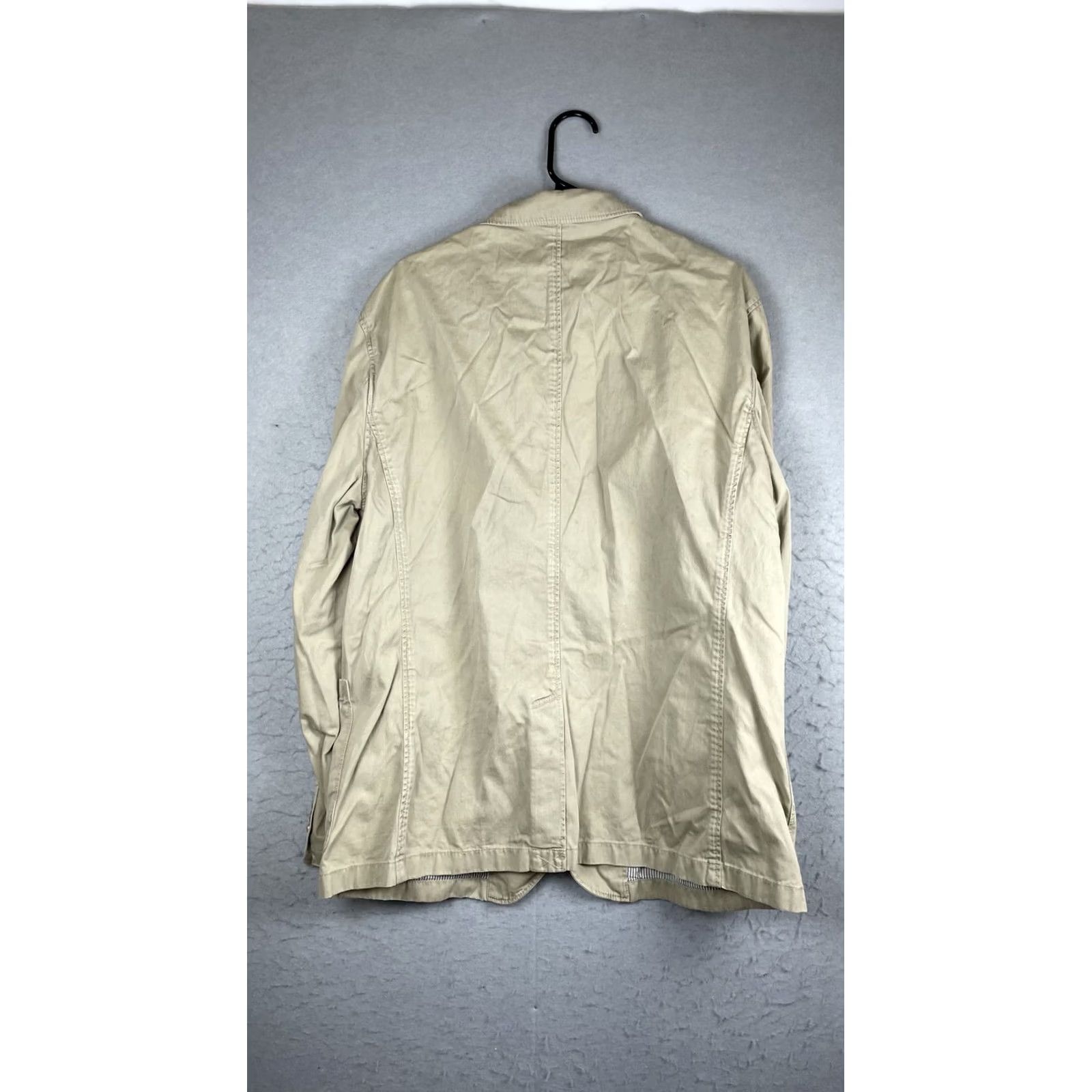 J.Crew J.Crew Blazer Mens XL Beige Khaki Casual Unstructured 3 Button Sport Coat New Size 46R - 7 Thumbnail