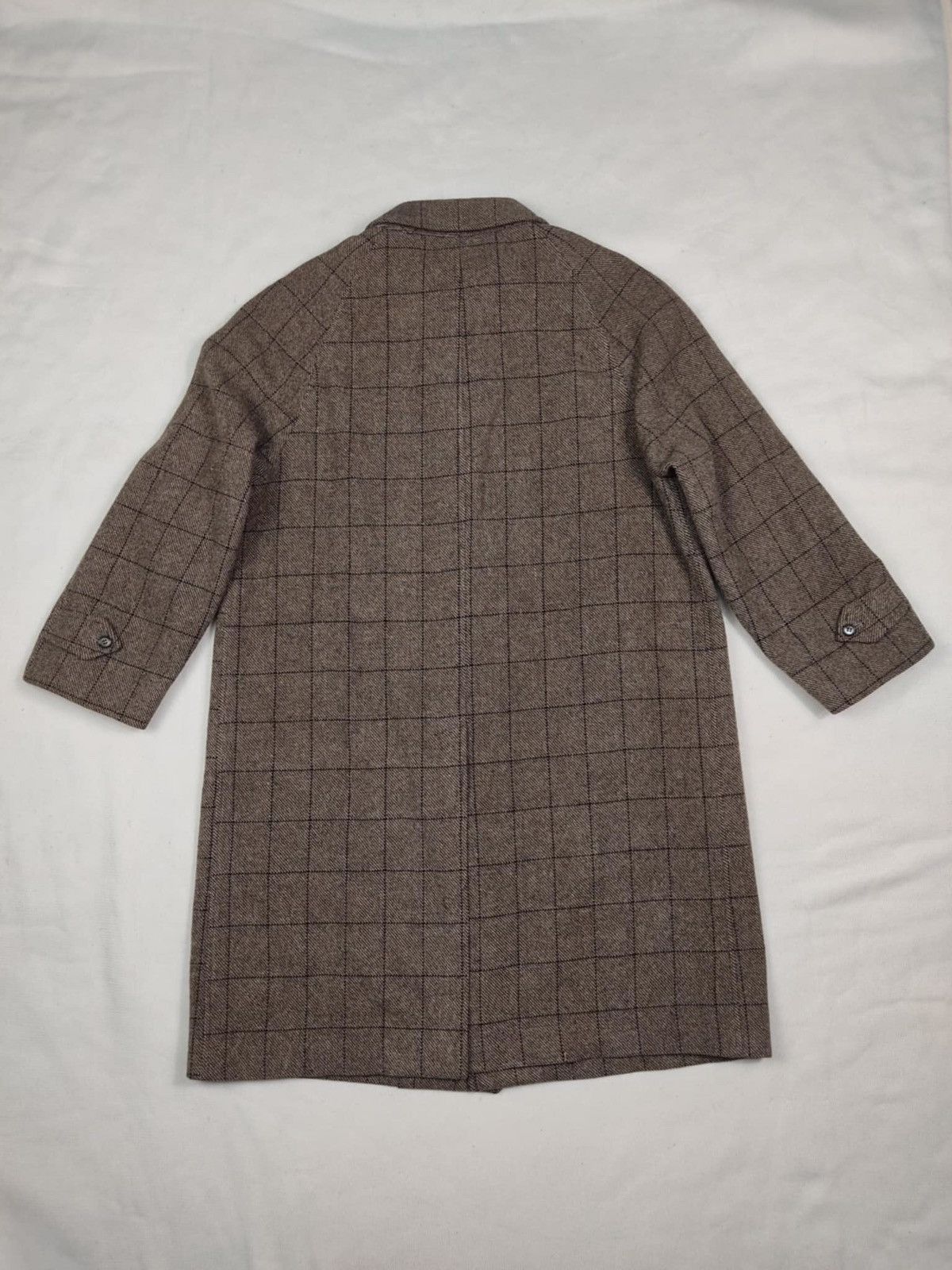 Burberry Vintage 80s BURBERRYS Nova Check Wool Trench Coat Size US XL / EU 56 / 4 - 11 Thumbnail