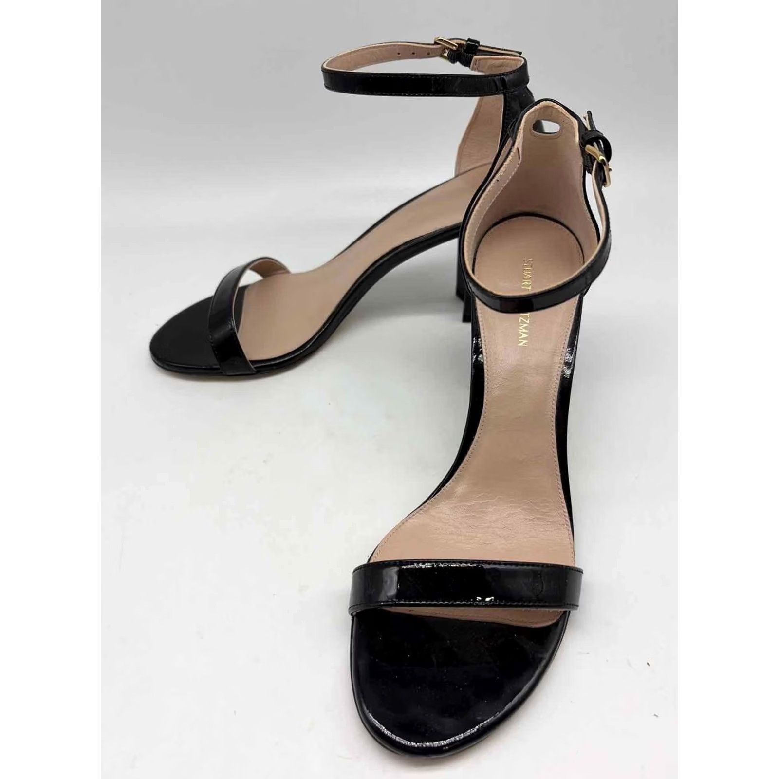 Stuart Weitzman Pre-Owned Stuart Weitzman Black Size 9 Ankle Strap Heels Size US 9 / IT 39 - 2 Thumbnail