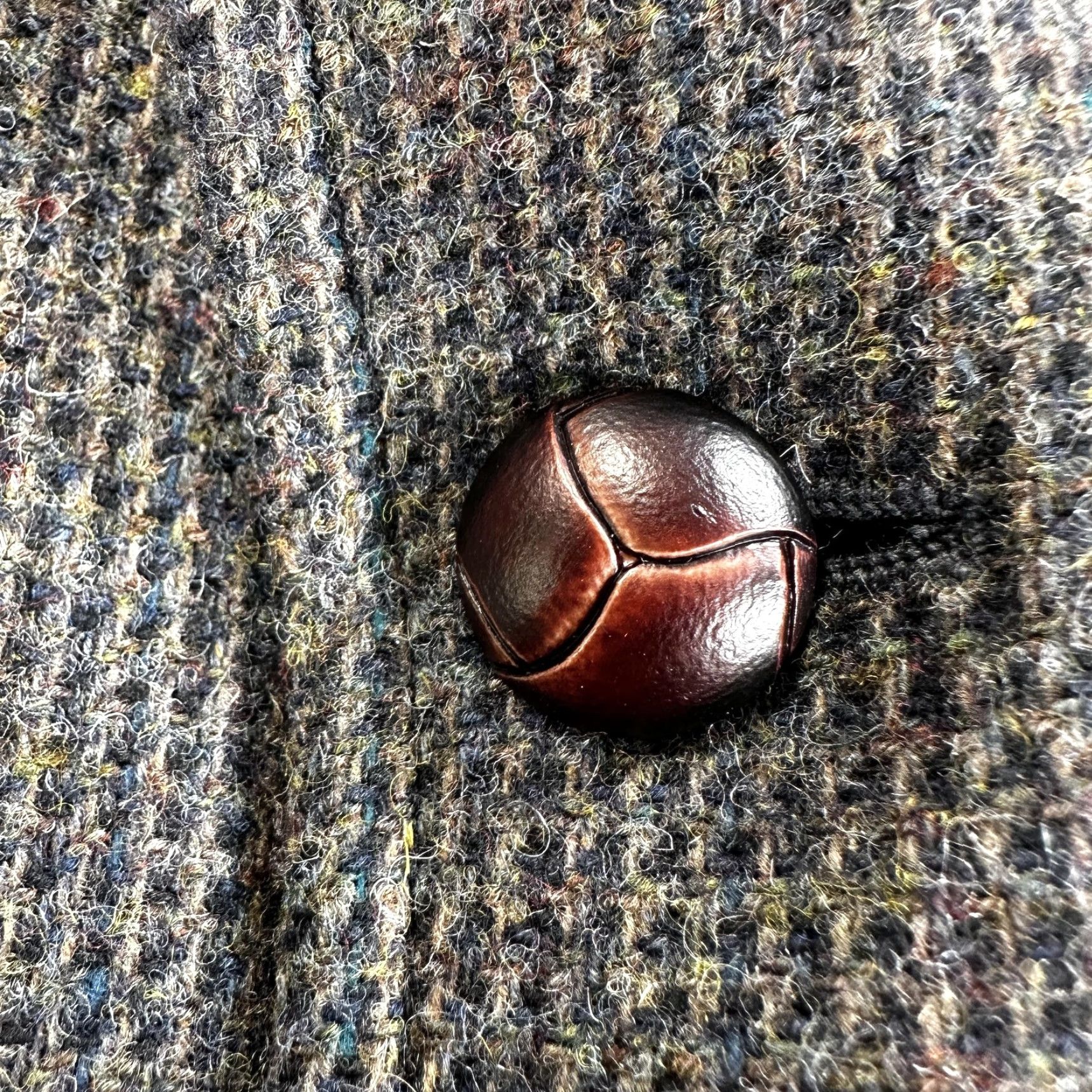 Pendleton Pendleton Sport Coat Mens 44 Long Brown Wool Tweed Check Elbow Patch Two-Button Notch Front Jacket Coat Blazer Business Casual Size 44R - 7 Thumbnail