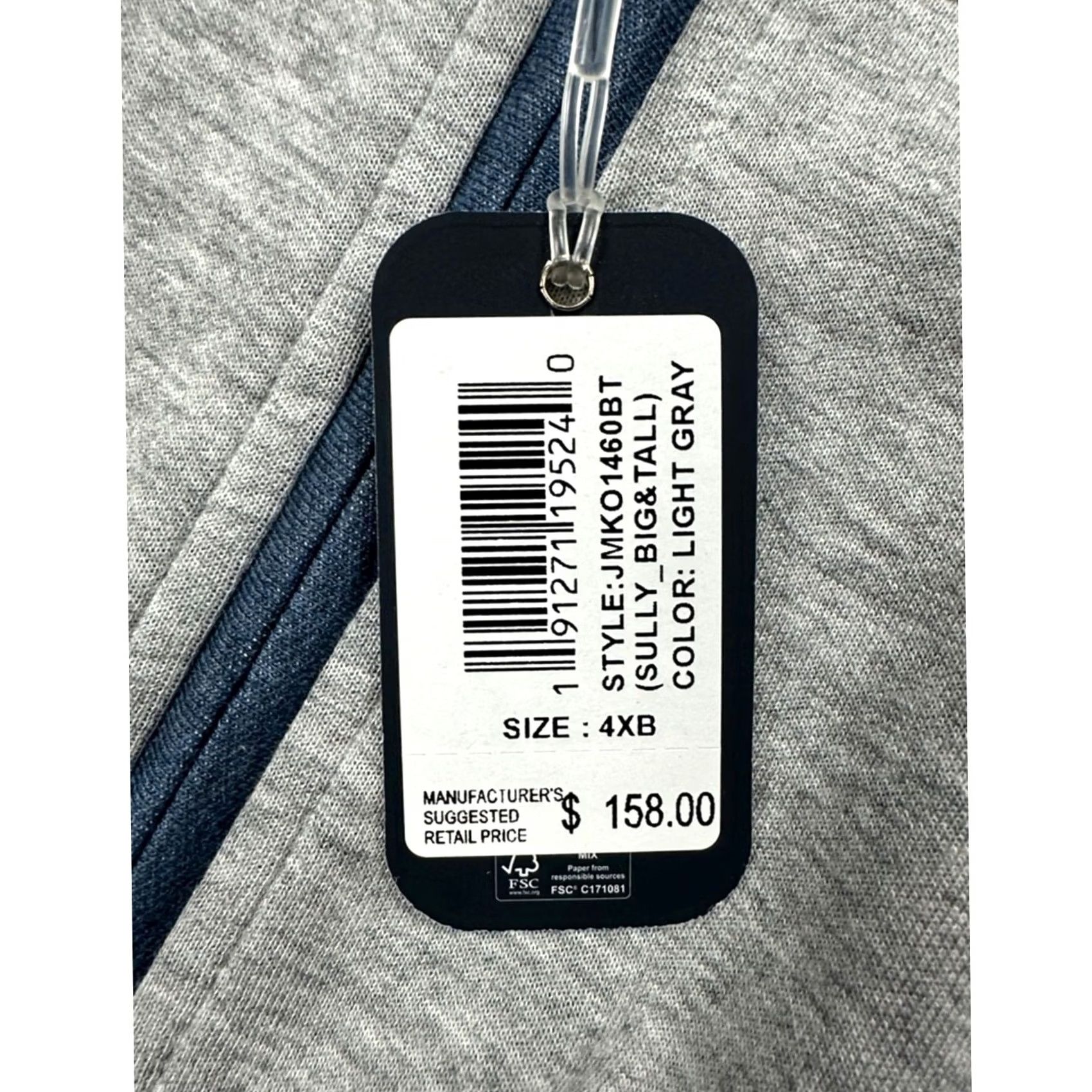 johnnie-O VINTAGE Johnnie-O Sully Light Gray Quarter Zip Pullover 4XB Mens Big & Tall Sweatshirt Pullover Gray 4XB 90s Size US XXL / EU 58 / 5 - 8 Thumbnail
