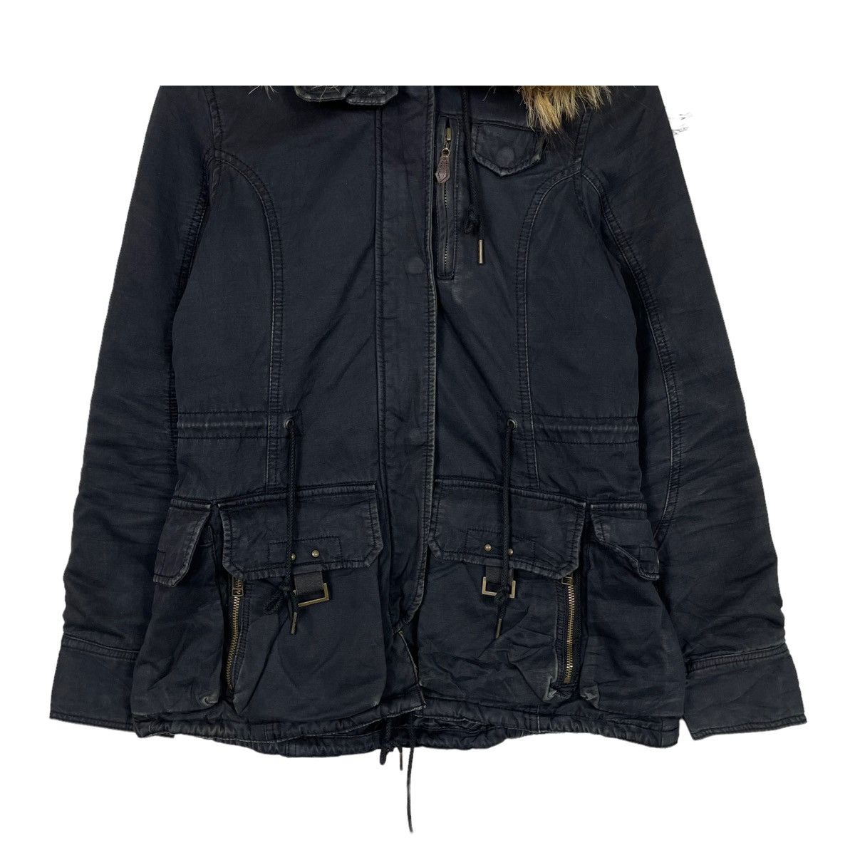 Avirex × Japanese Brand 💥AVIREX SURVIVAL BONDAGE FUR HOODIE JACKET Size US M / EU 48-50 / 2 - 5 Thumbnail