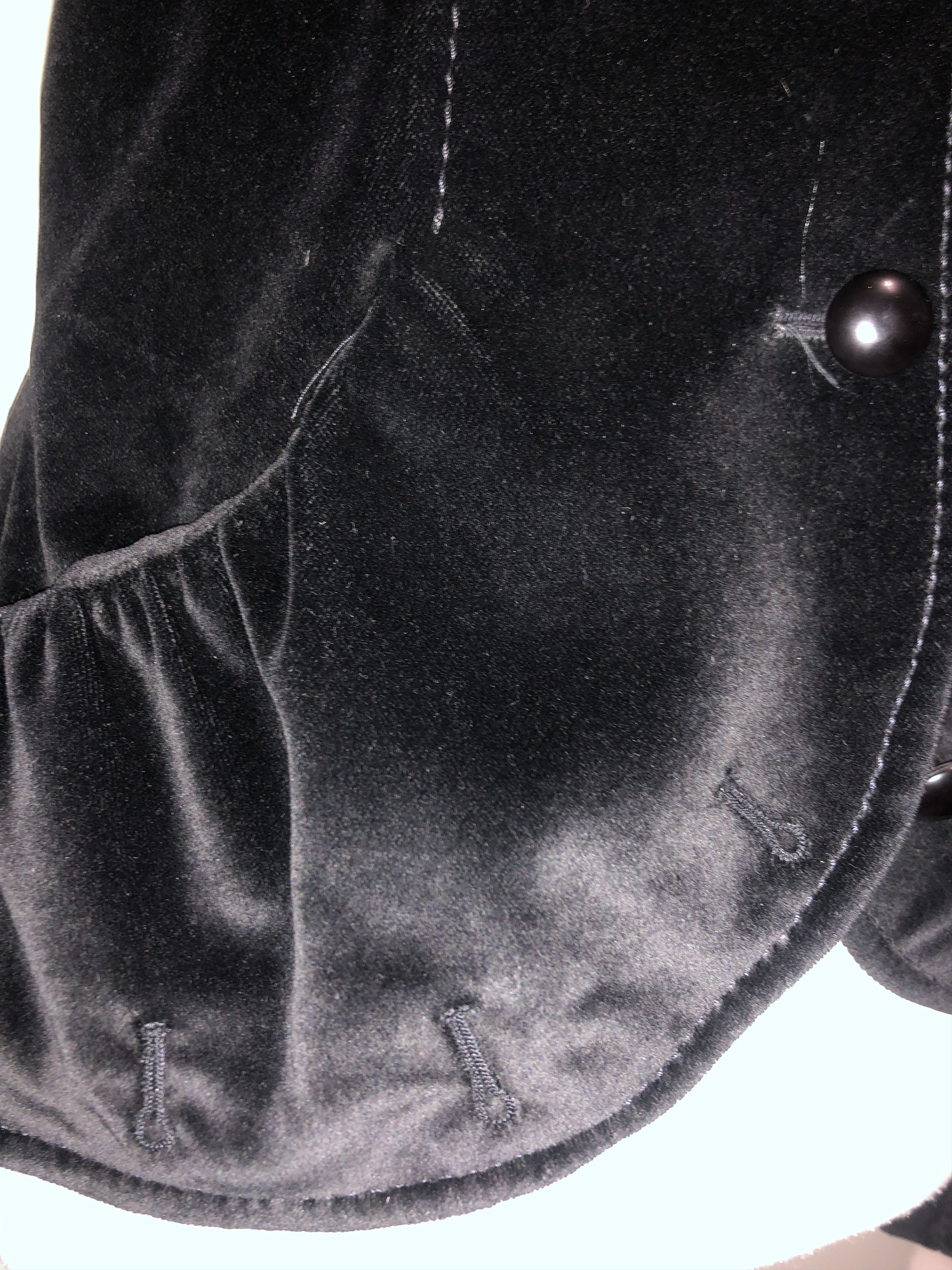 Alexander McQueen Black Velvet Embellished Jacket Size M / US 6-8 / IT 42-44 - 3 Thumbnail