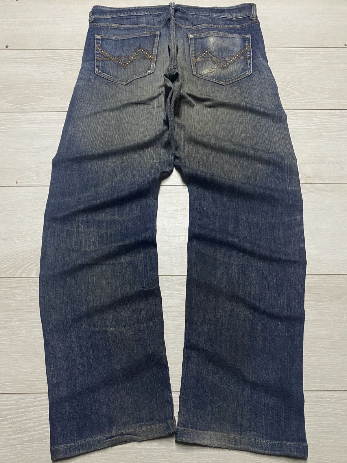 VILLAND Vintage Villanf Mud Wash Slim Fit Jeans Size US 33 - 2 Thumbnail