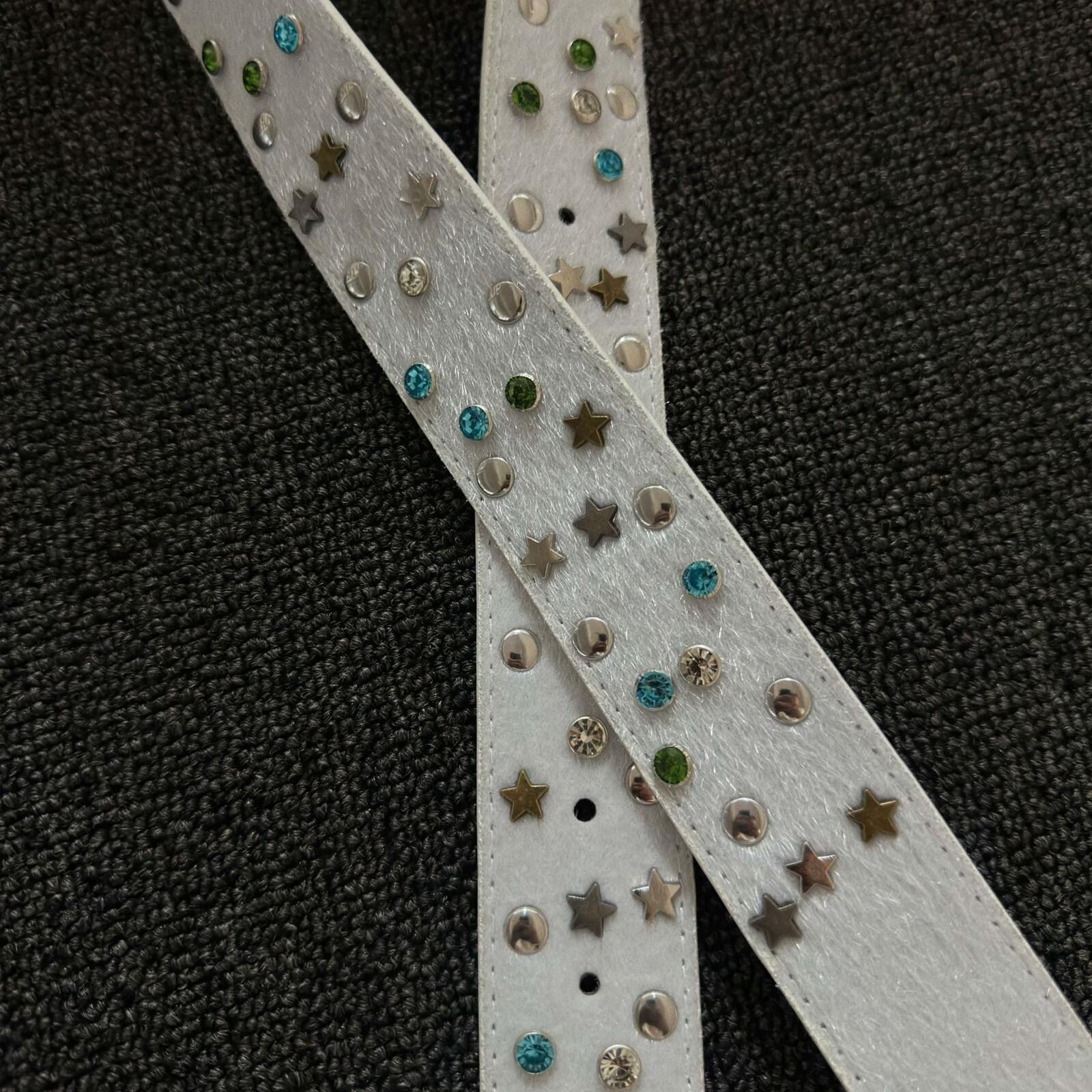 Other Horsehair Crystal Star Belt | White Gem Detail 110cm Size ONE SIZE - 3 Thumbnail